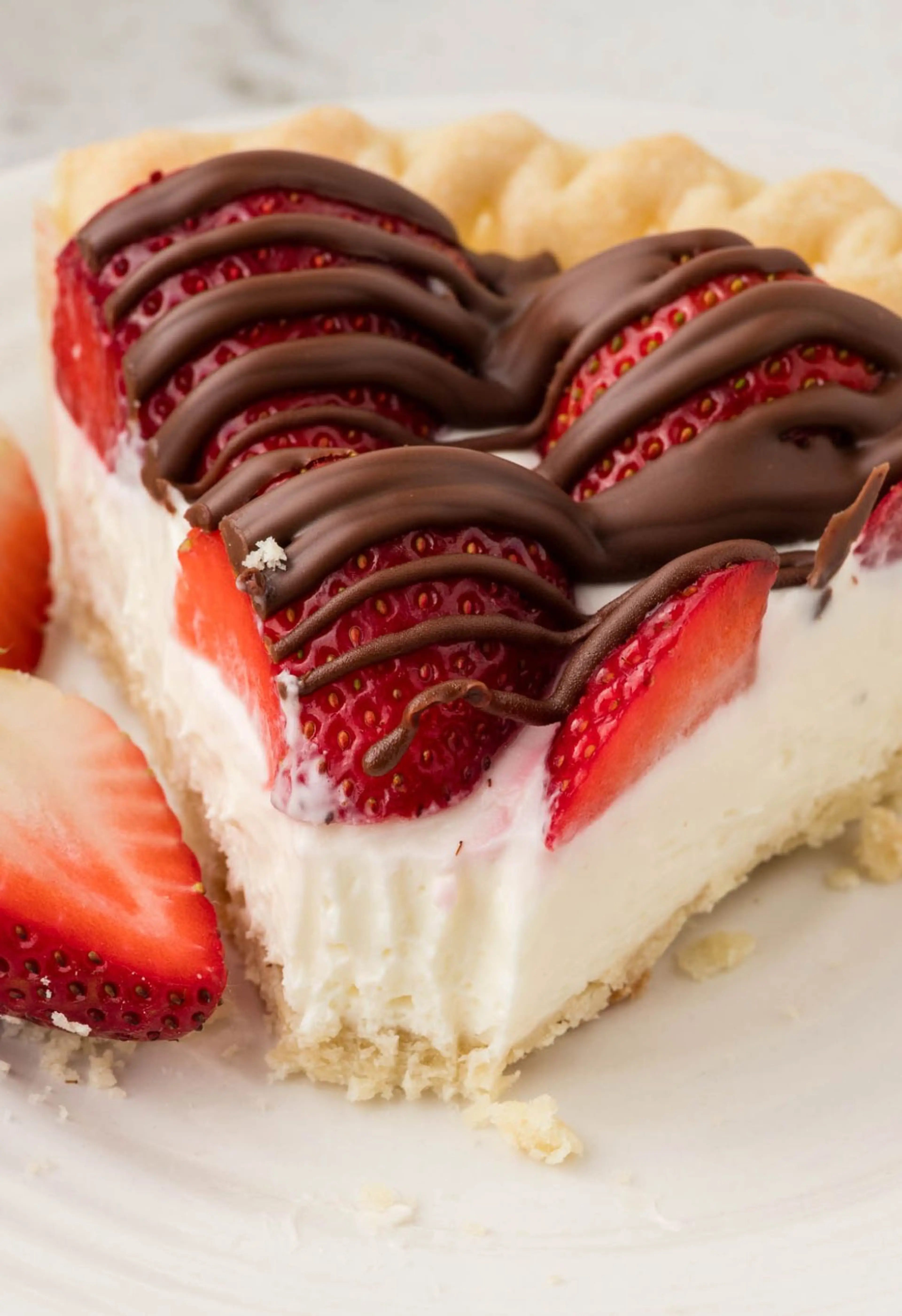 Chocolate Strawberry Cream Pie