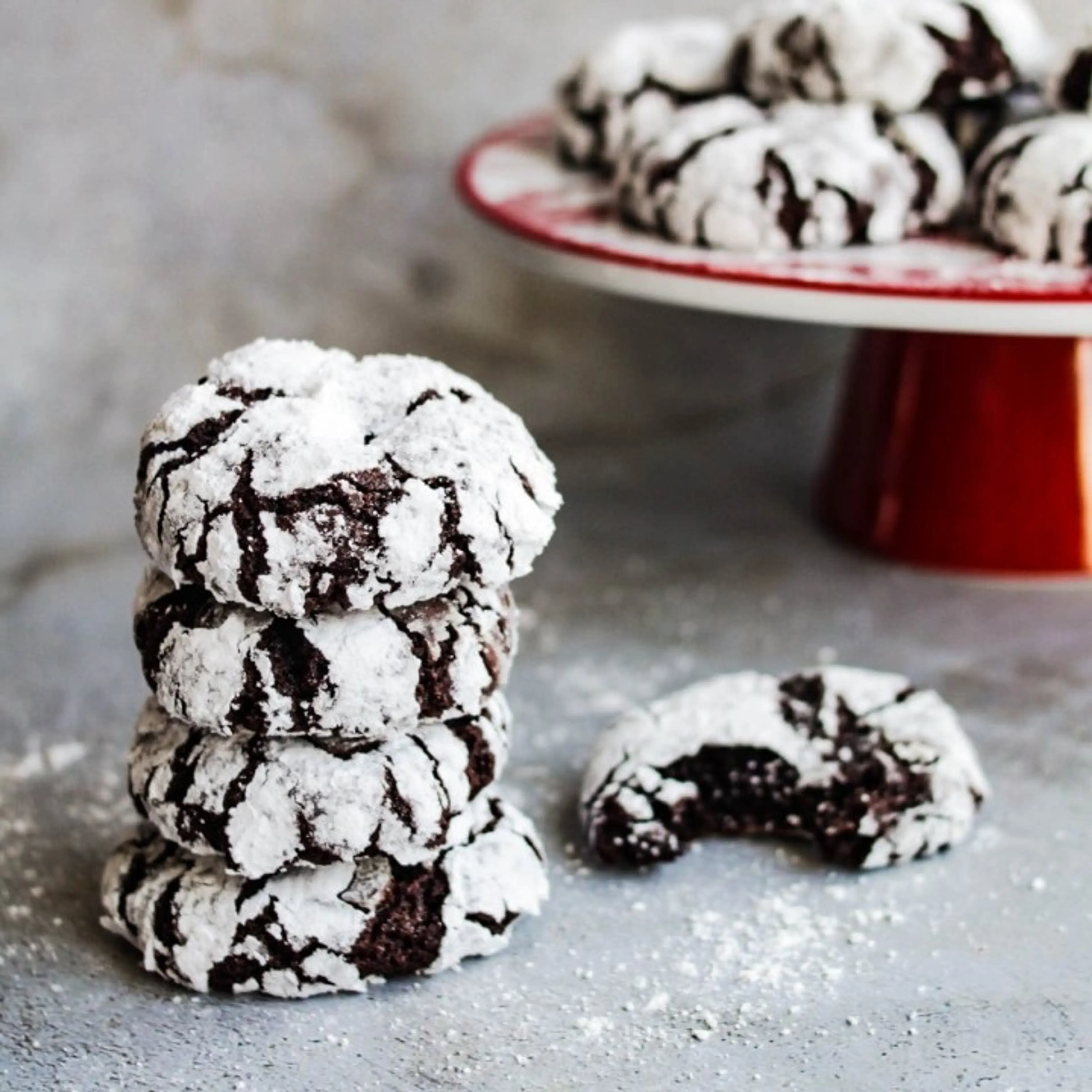 Chocolate Crinkle Cookies