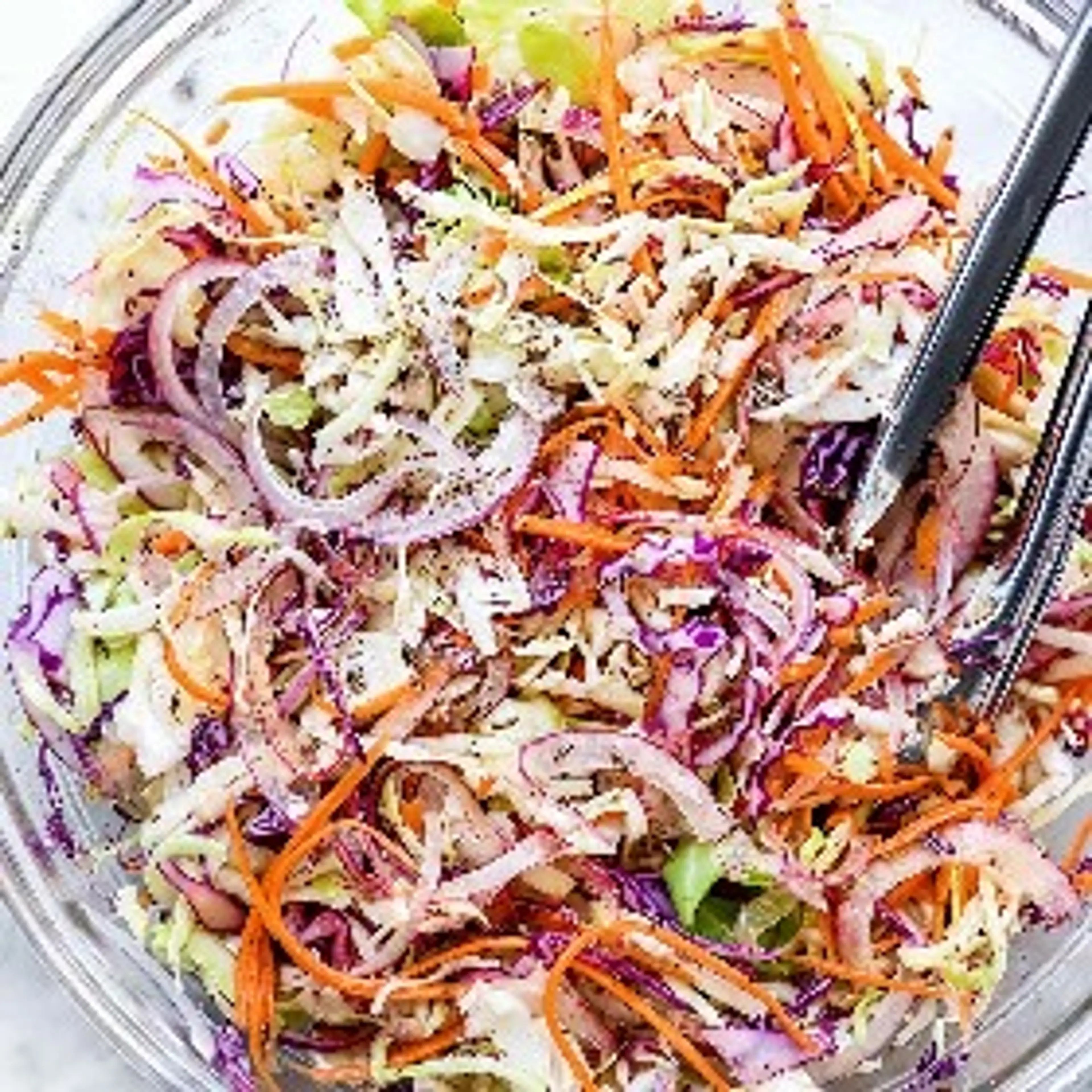 Sweet Vinegar Coleslaw (No Mayo)
