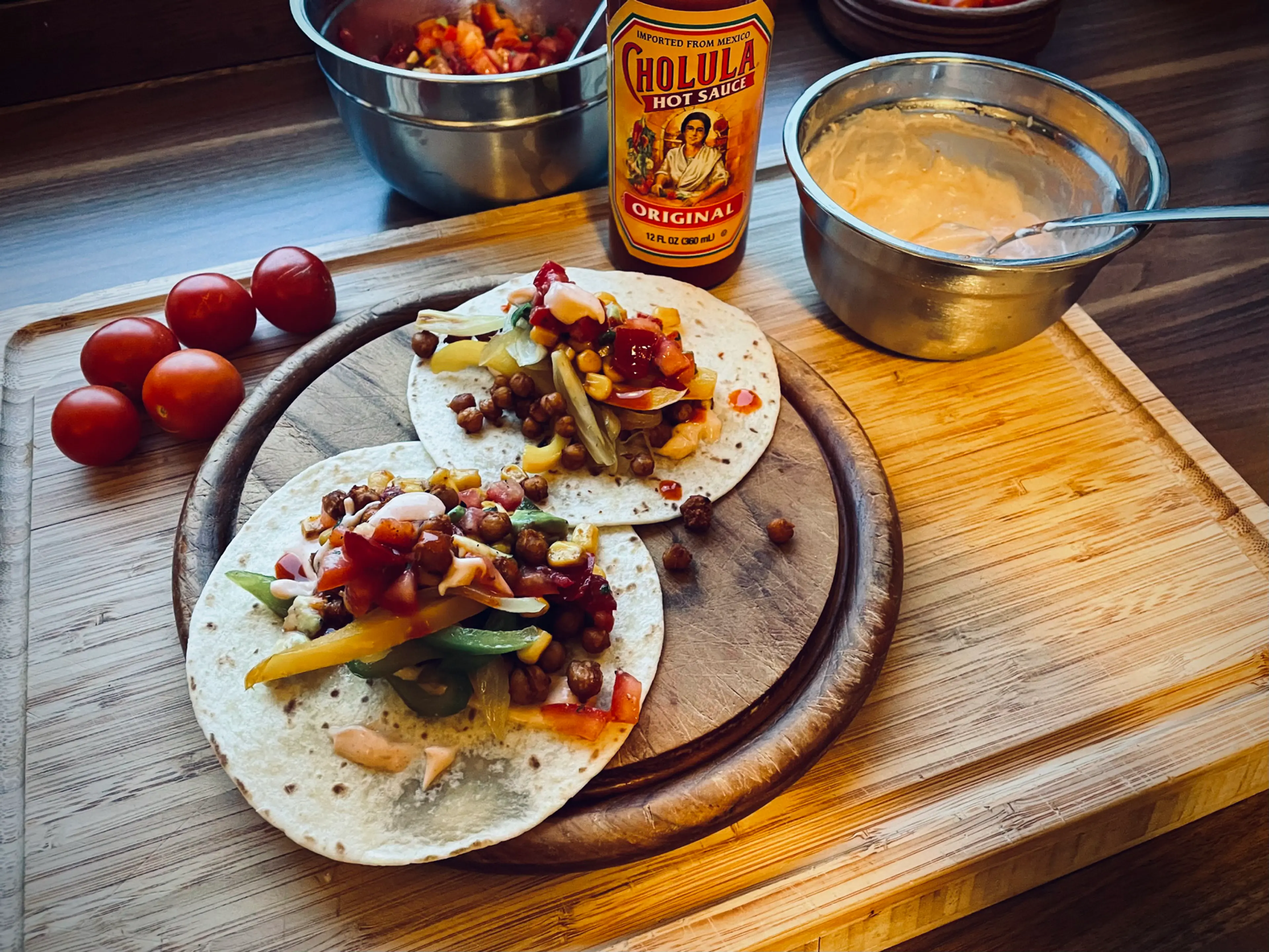 Knusprige Kichererbsen für Tacos