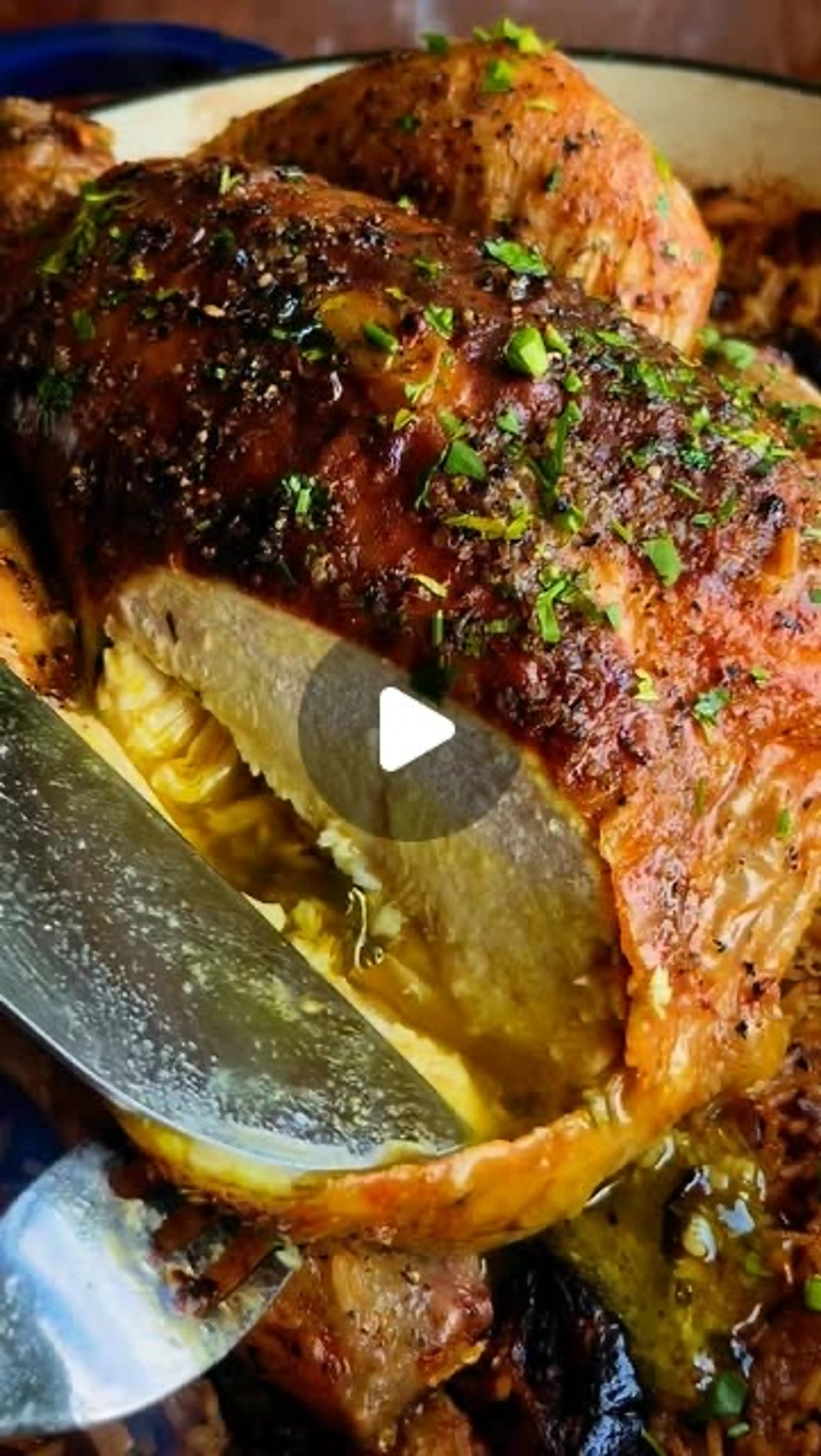 My Curried Garlic Butter Roast Chicken with Baked Rice