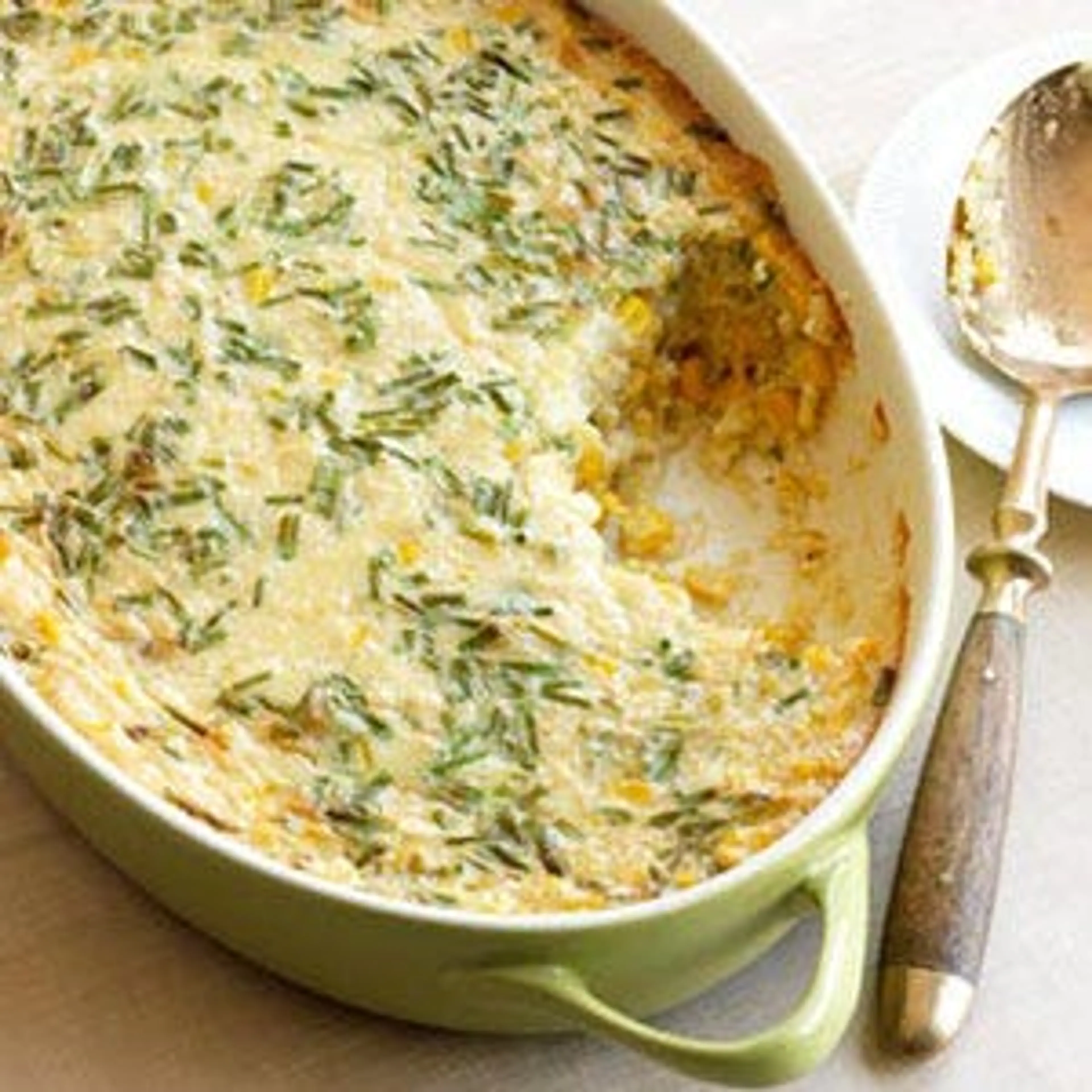 Chive Corn Pudding