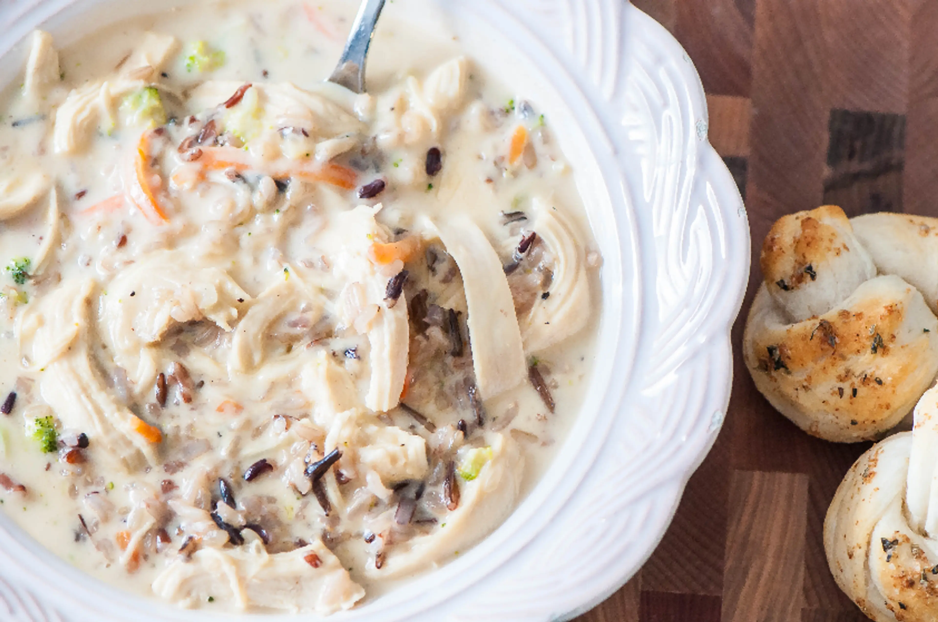 Cheesy Wild Rice Soup