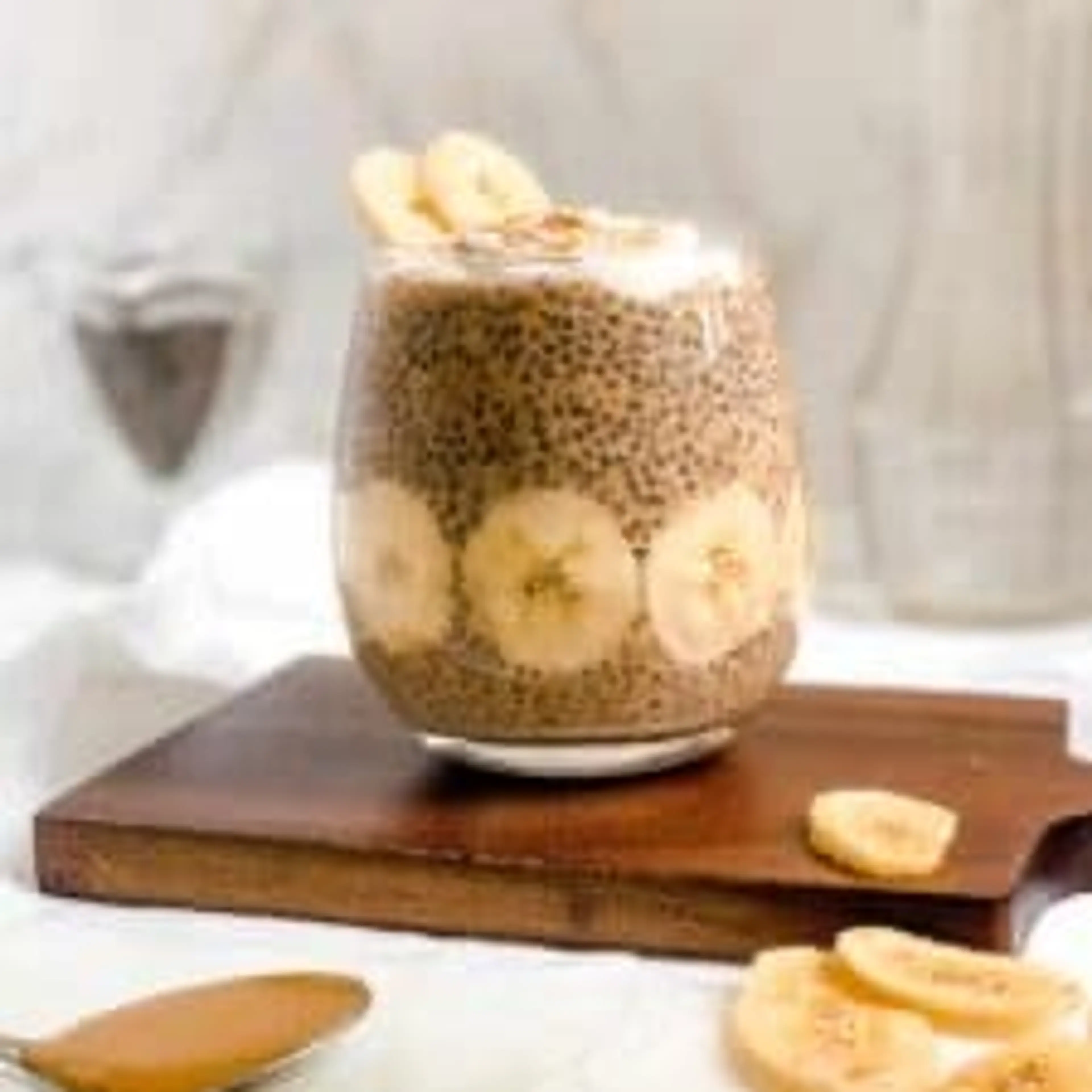Peanut Butter Banana Chia Pudding