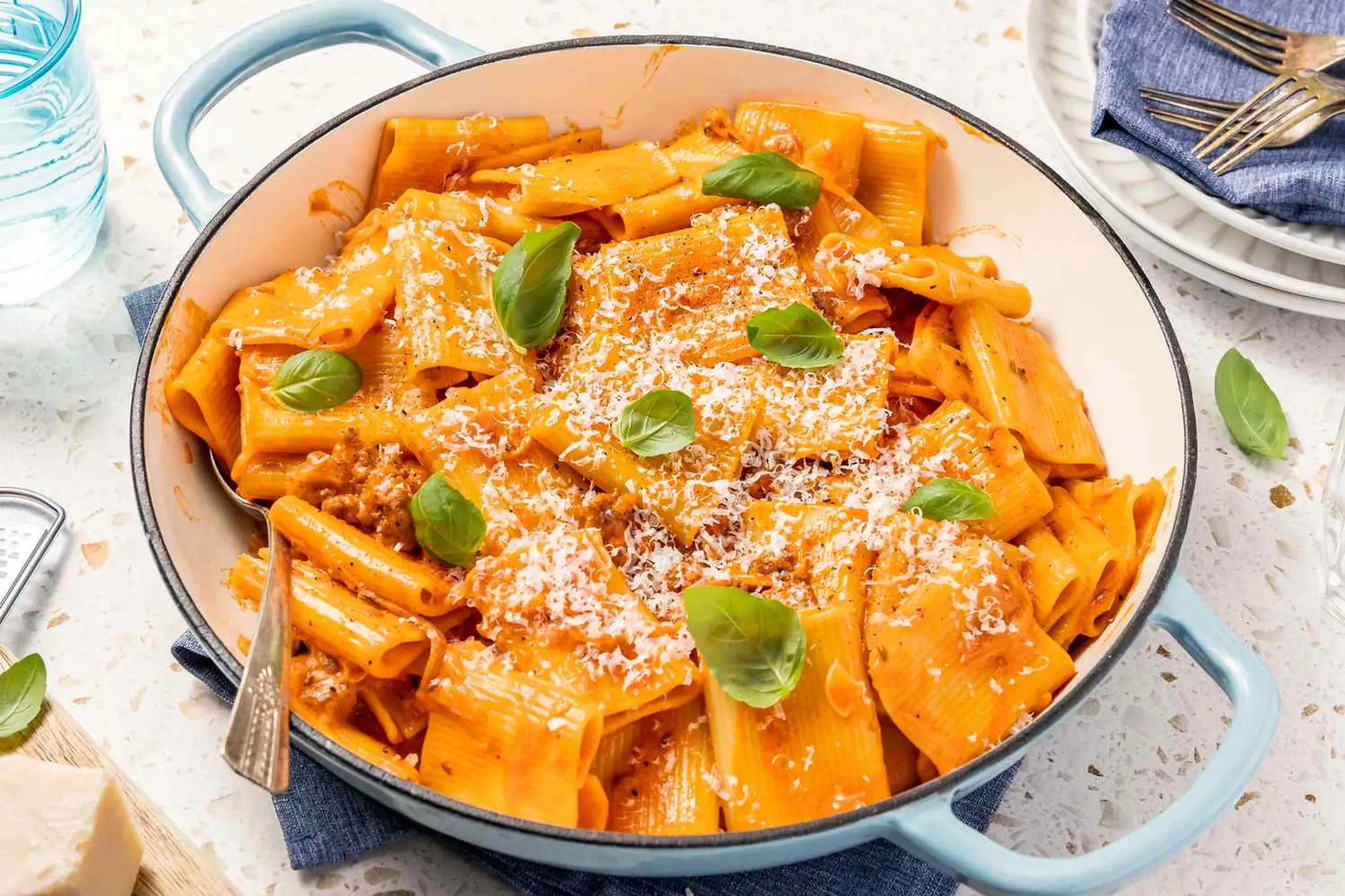 Paccheri with Quick Sausage Ragu