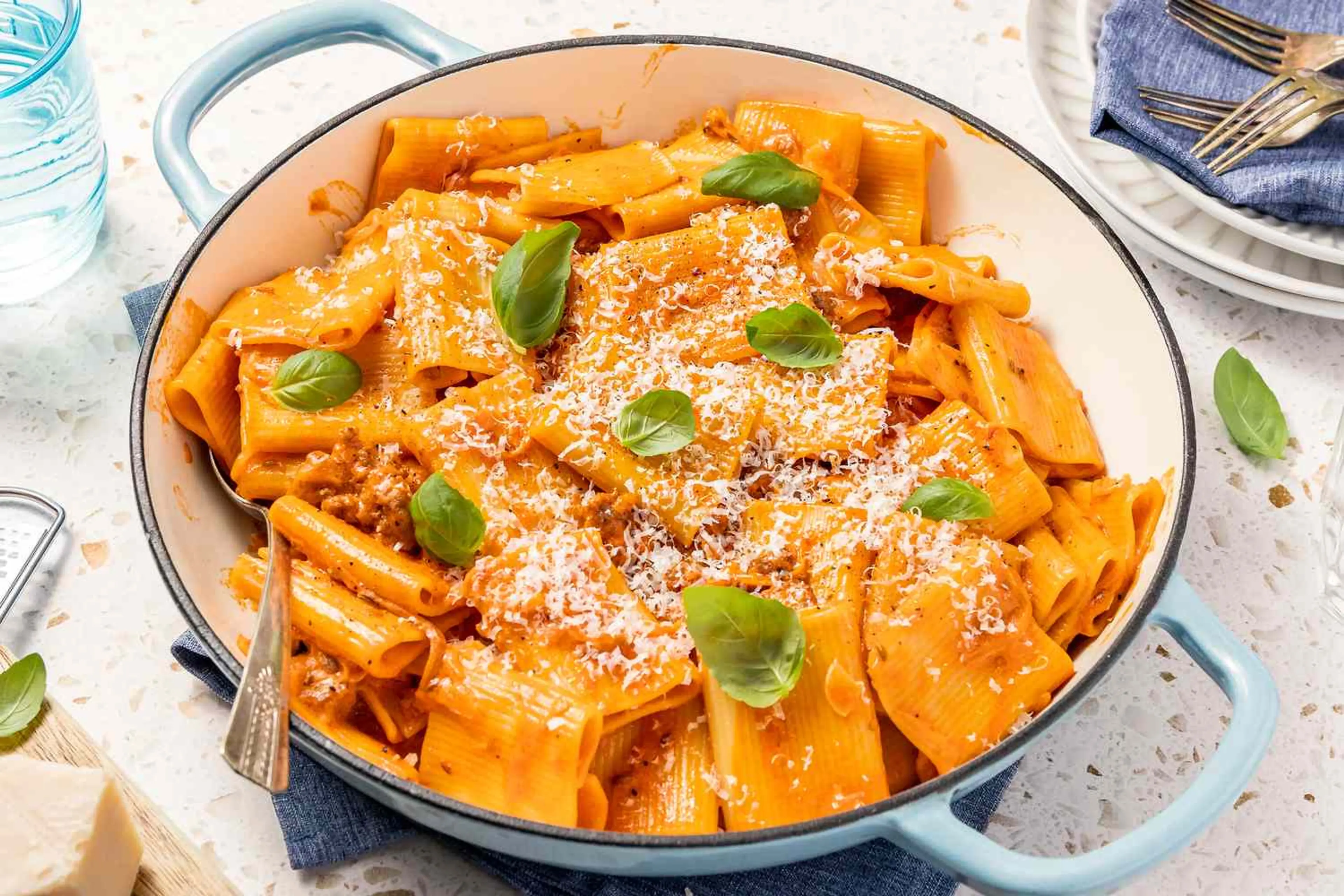Paccheri with Quick Sausage Ragu