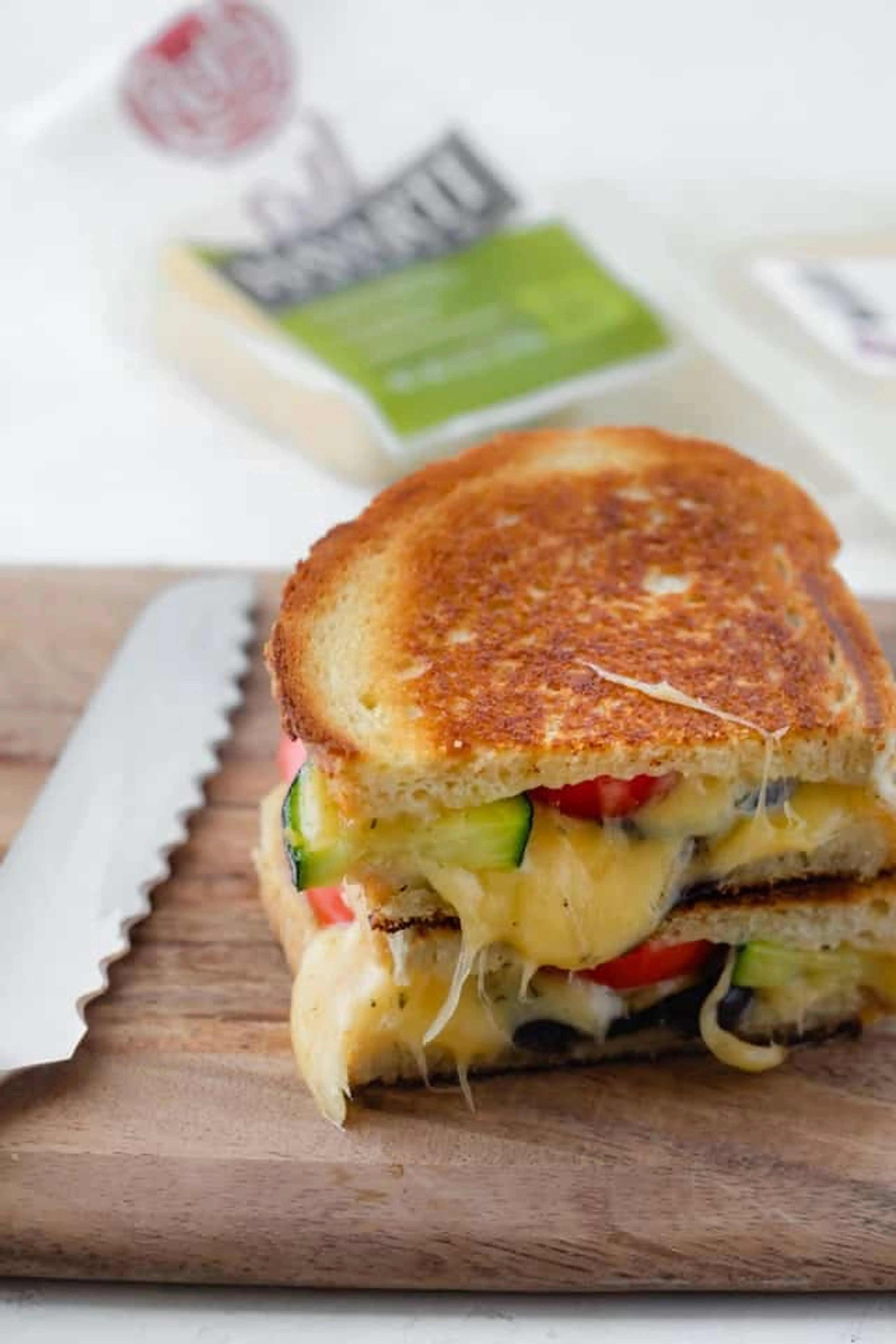 Roasted Vegetable Grilled Cheese Sandwich