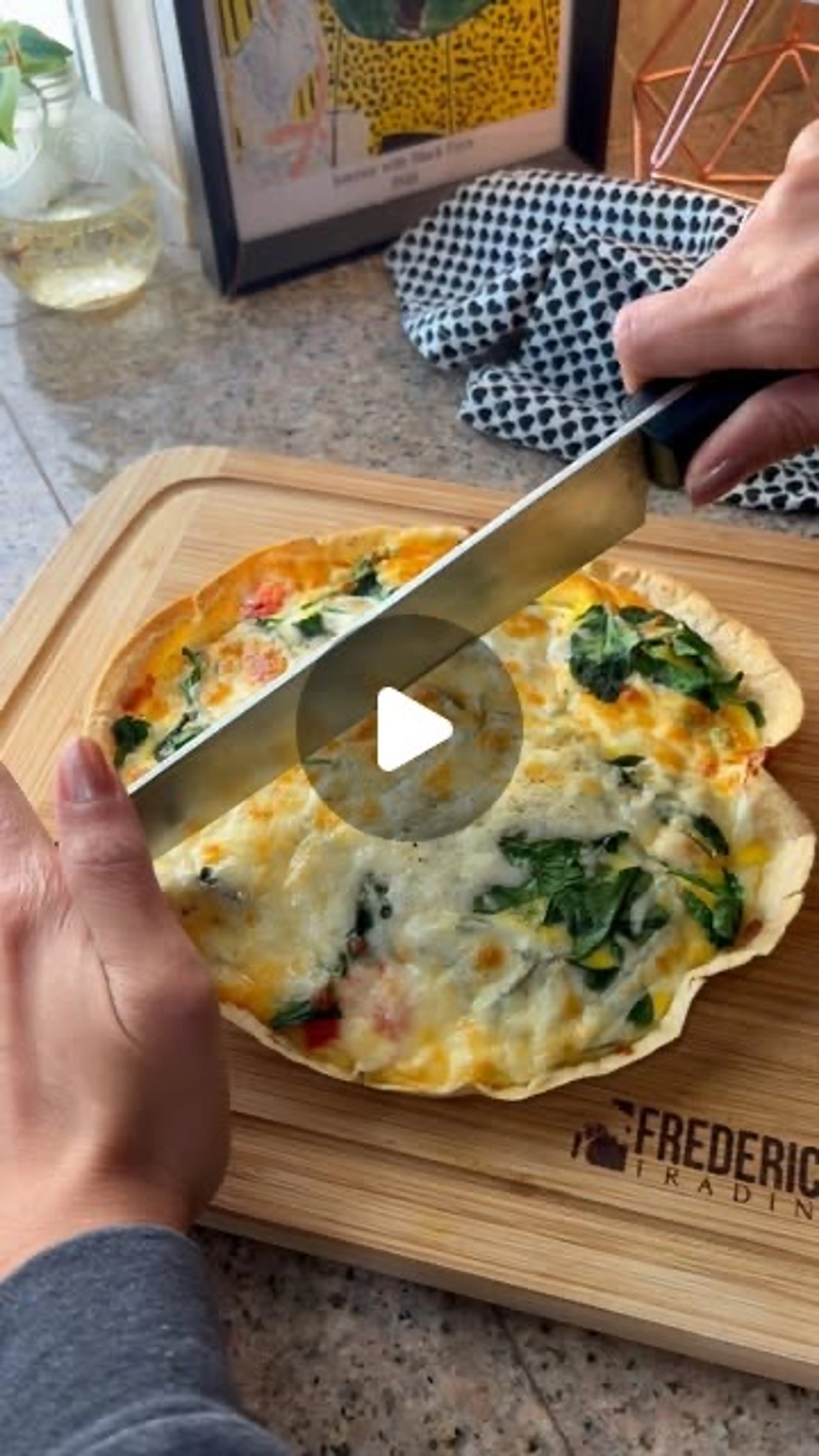 Tortilla Quiche Bake