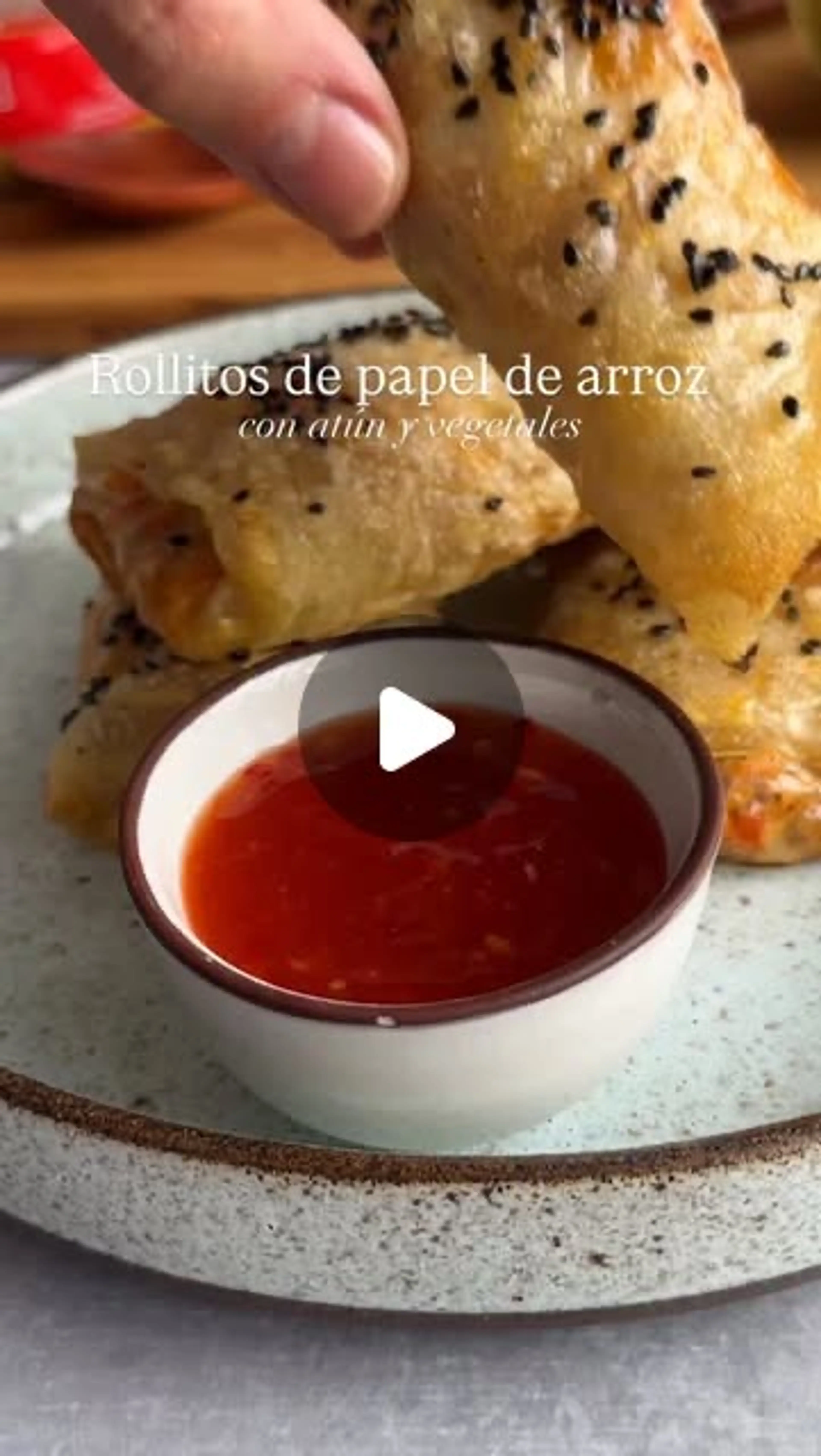 Rollitos De Atún Y Papel De Arroz, Una Idea De Cena Delicios