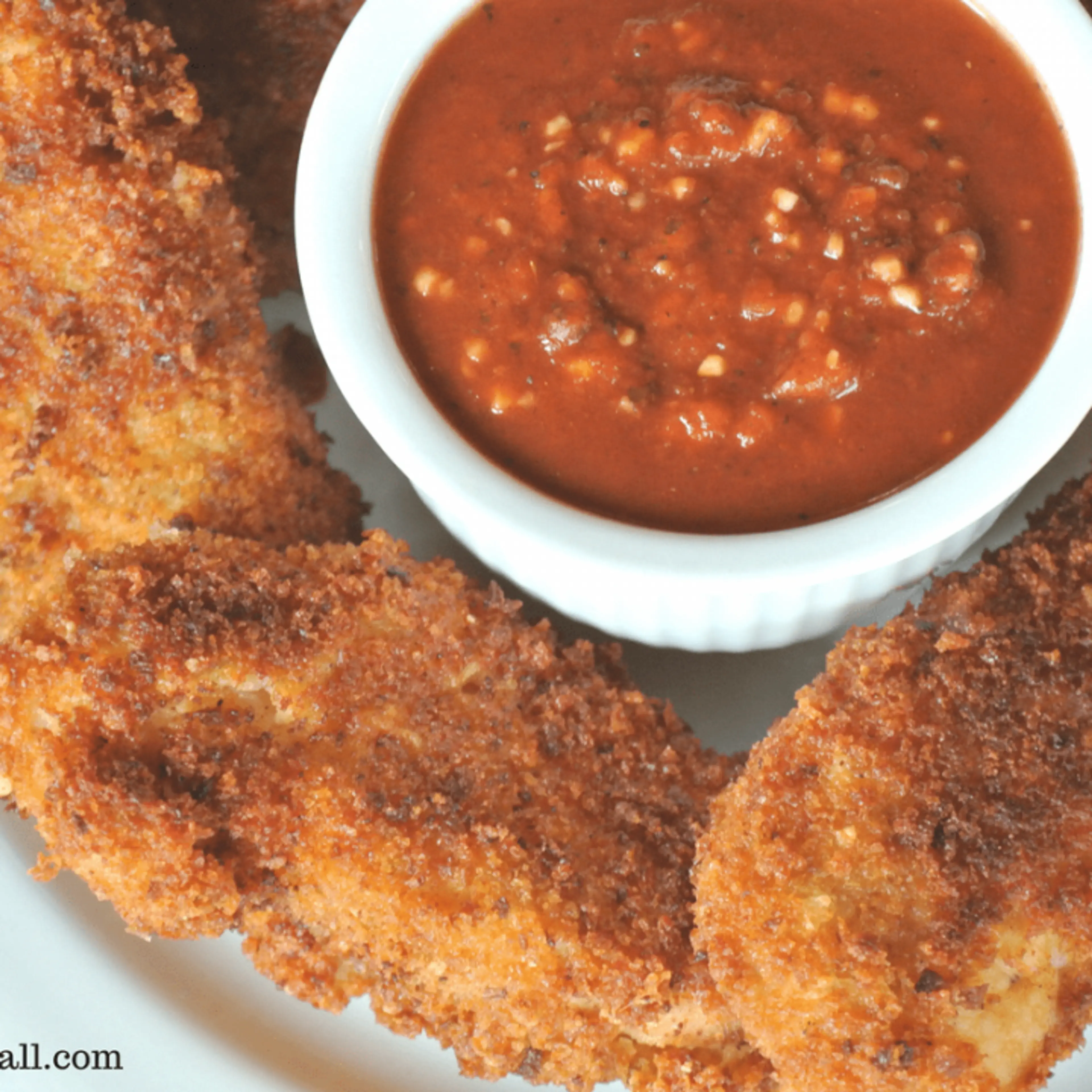 Parmesan and Sourdough Crusted Chicken Strips