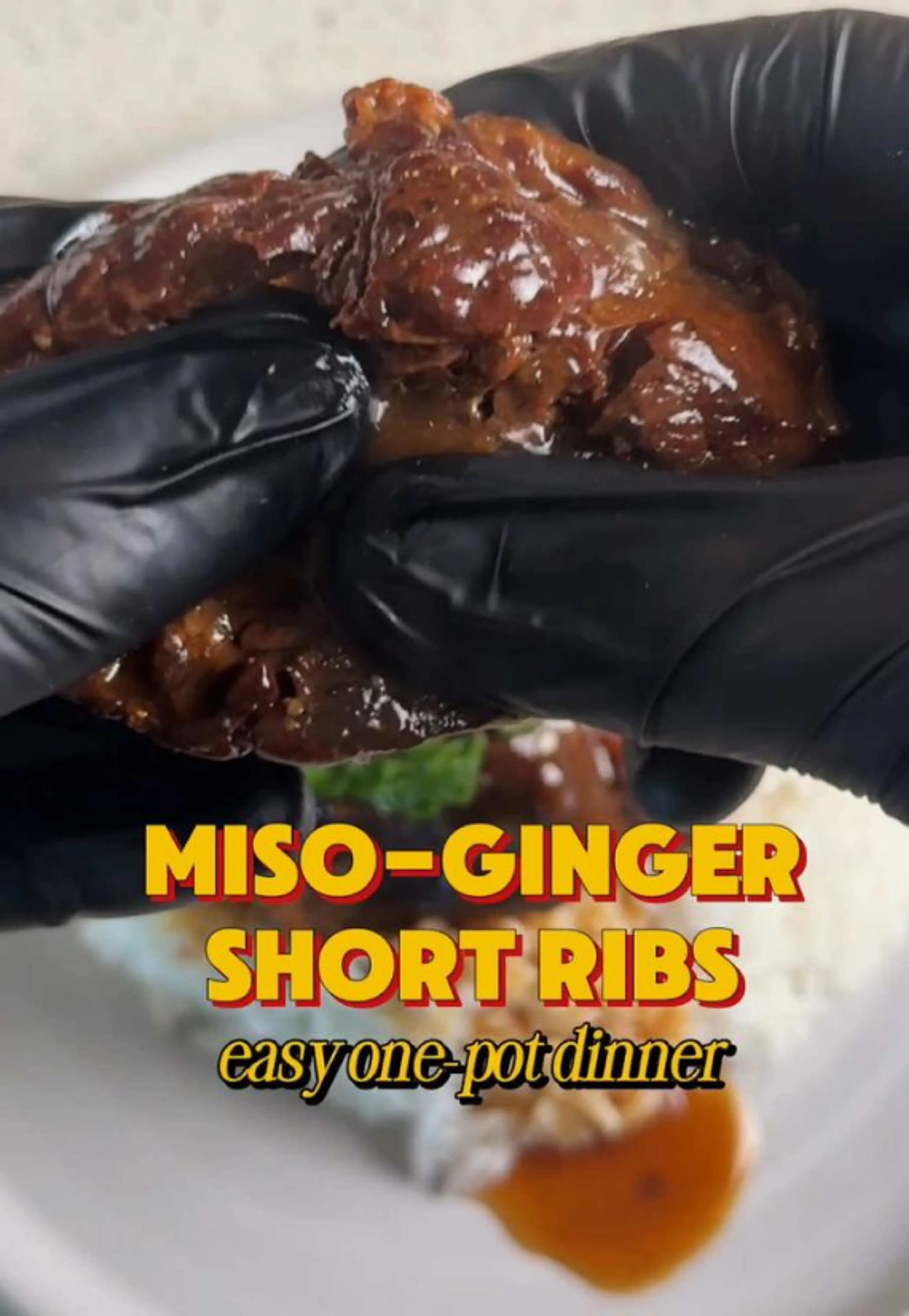 One Pot Miso Ginger Short Ribs