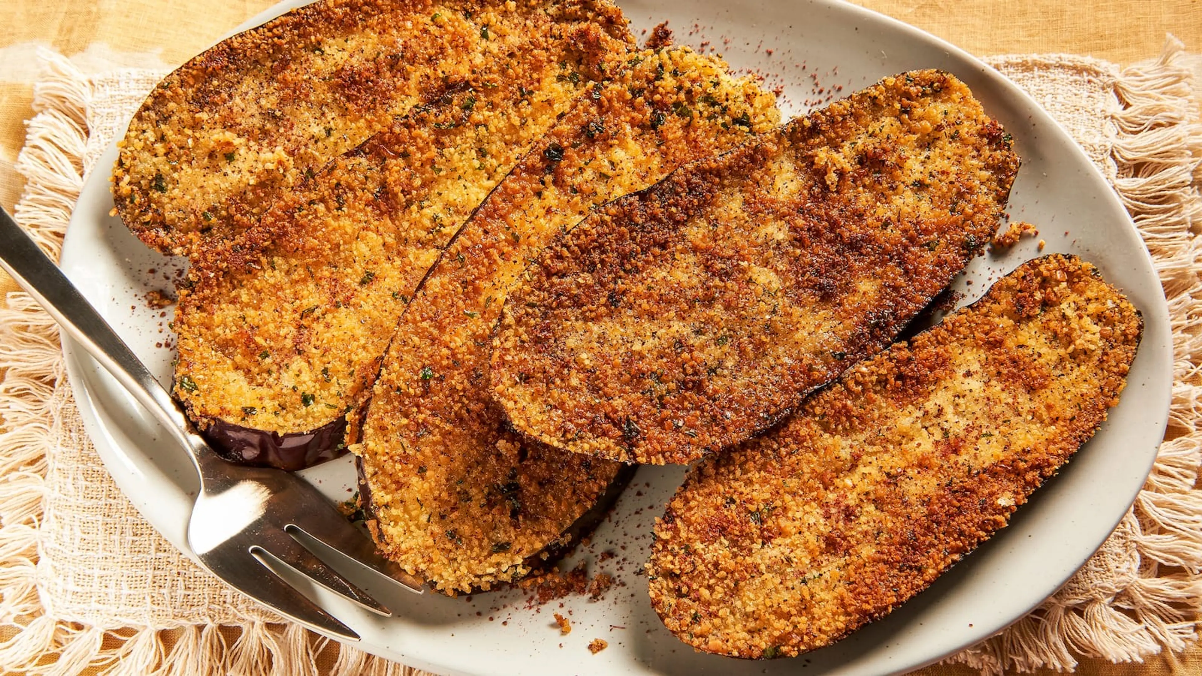 Sumac-Spiced Eggplant "Schnitzel"