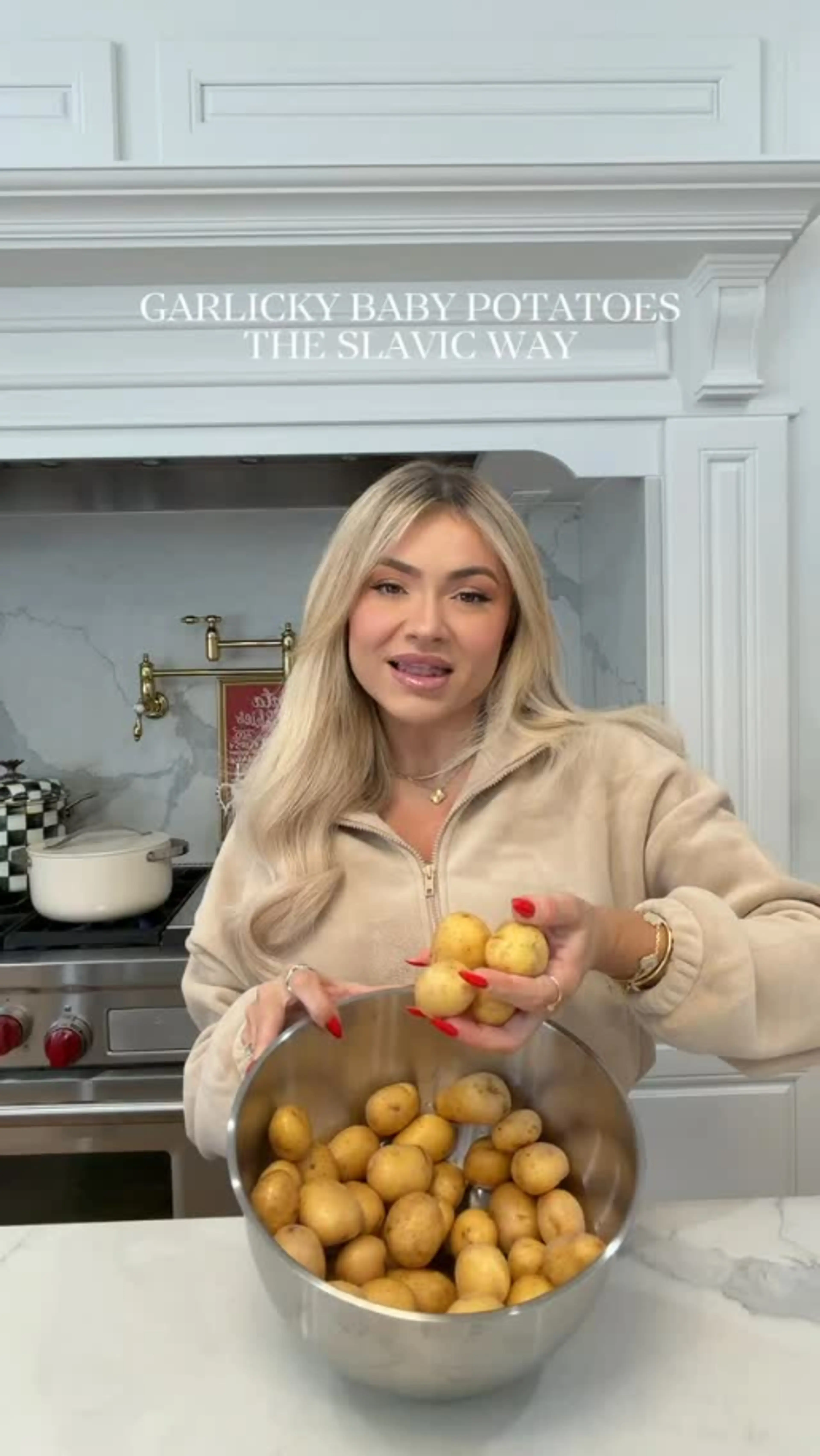 The Most Delicious Garlicky Baby Potatoes