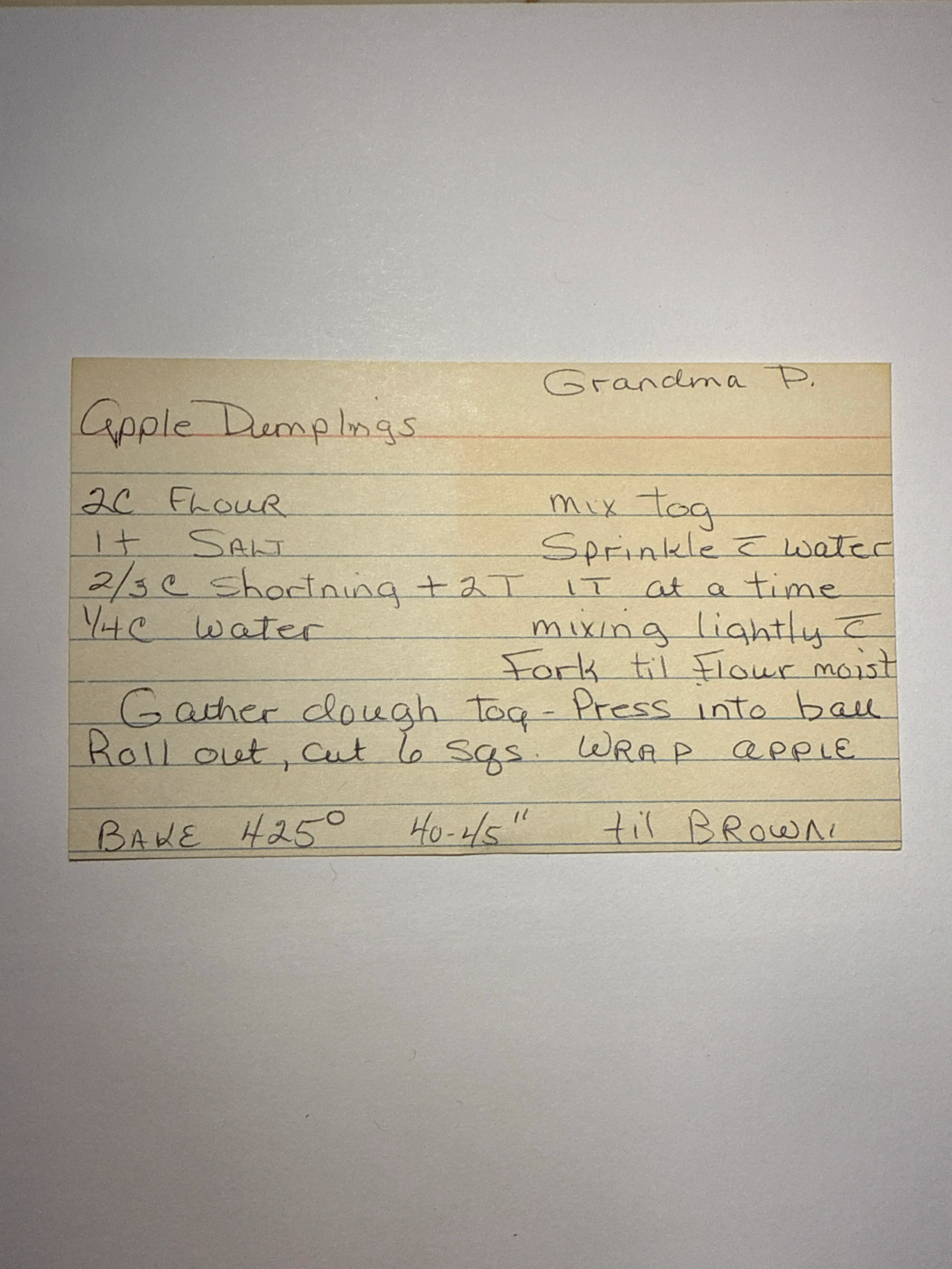 Apple Dumplings