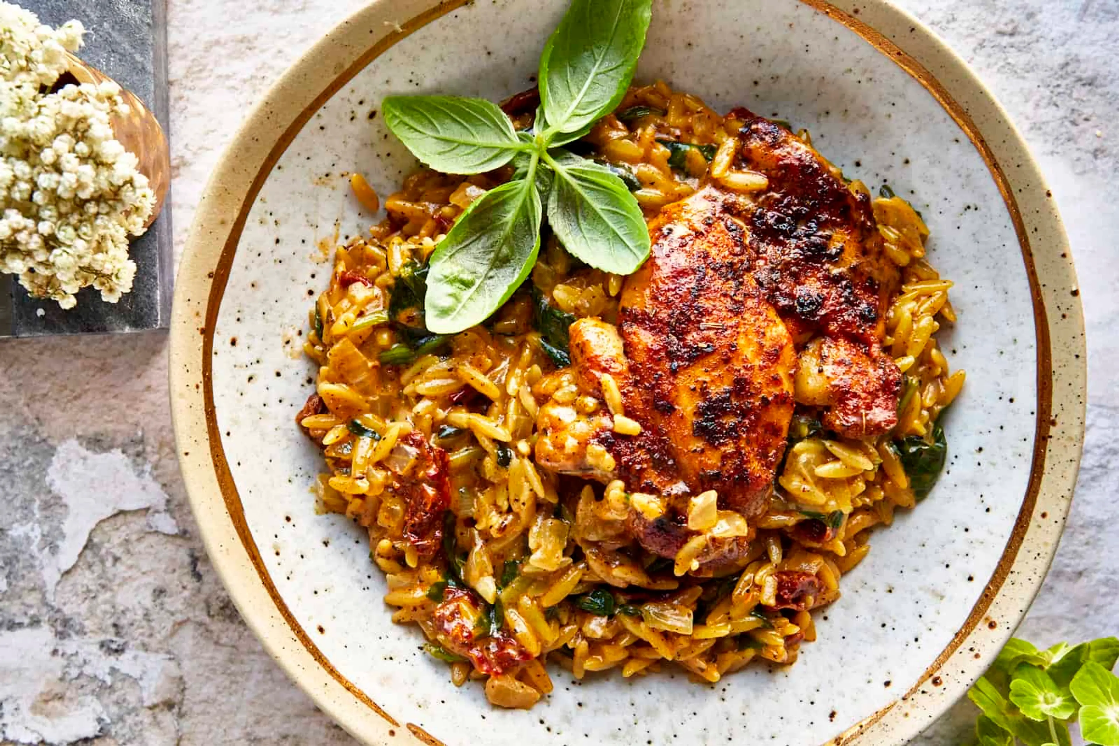 One Pot Chicken and Orzo