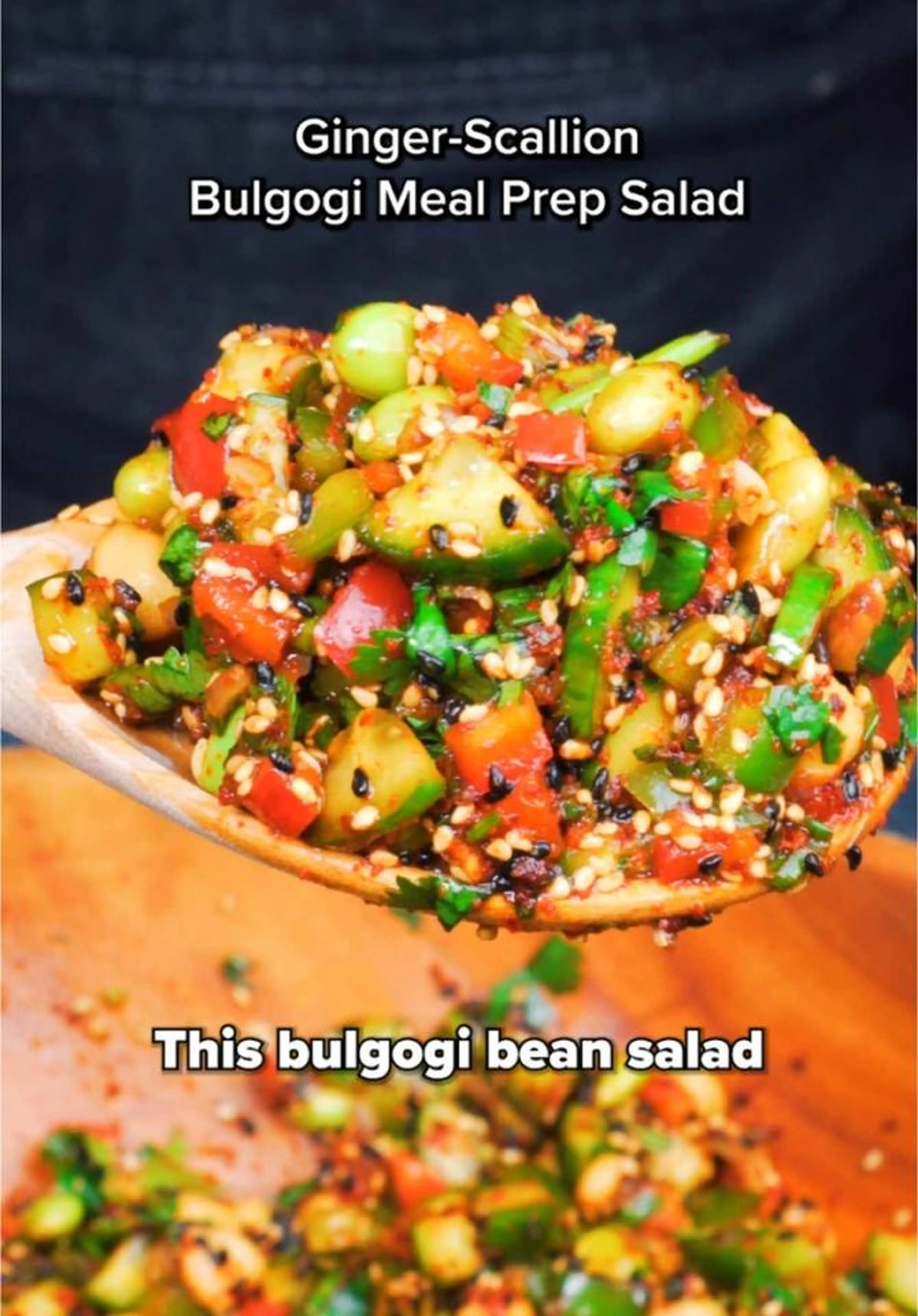 Bulgogi Bean Salad with Scallion-ginger Dressing