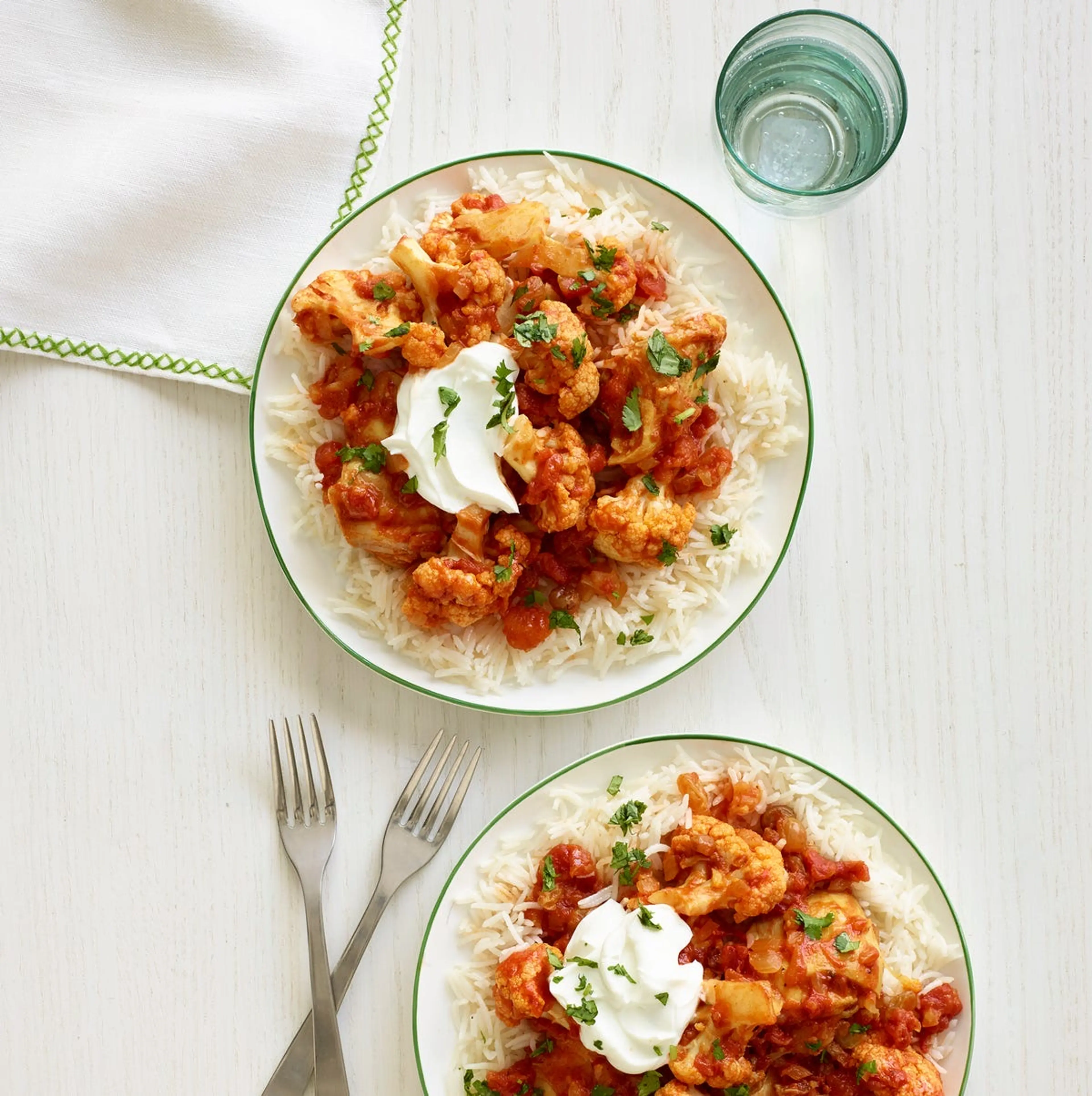 Indian-Spiced Chicken and Cauliflower