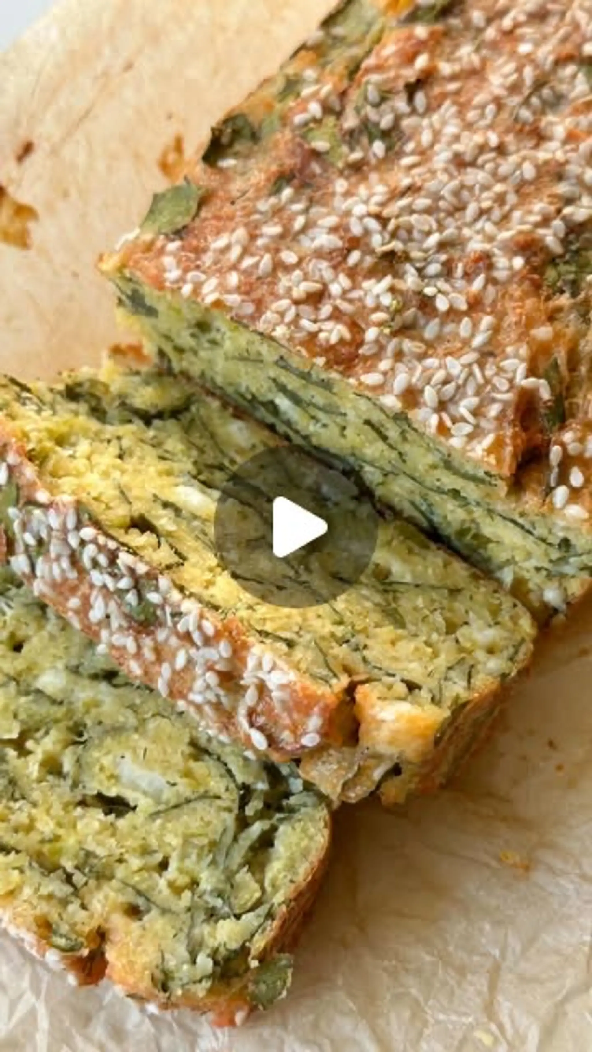 Spinach & Feta Lentil Bread