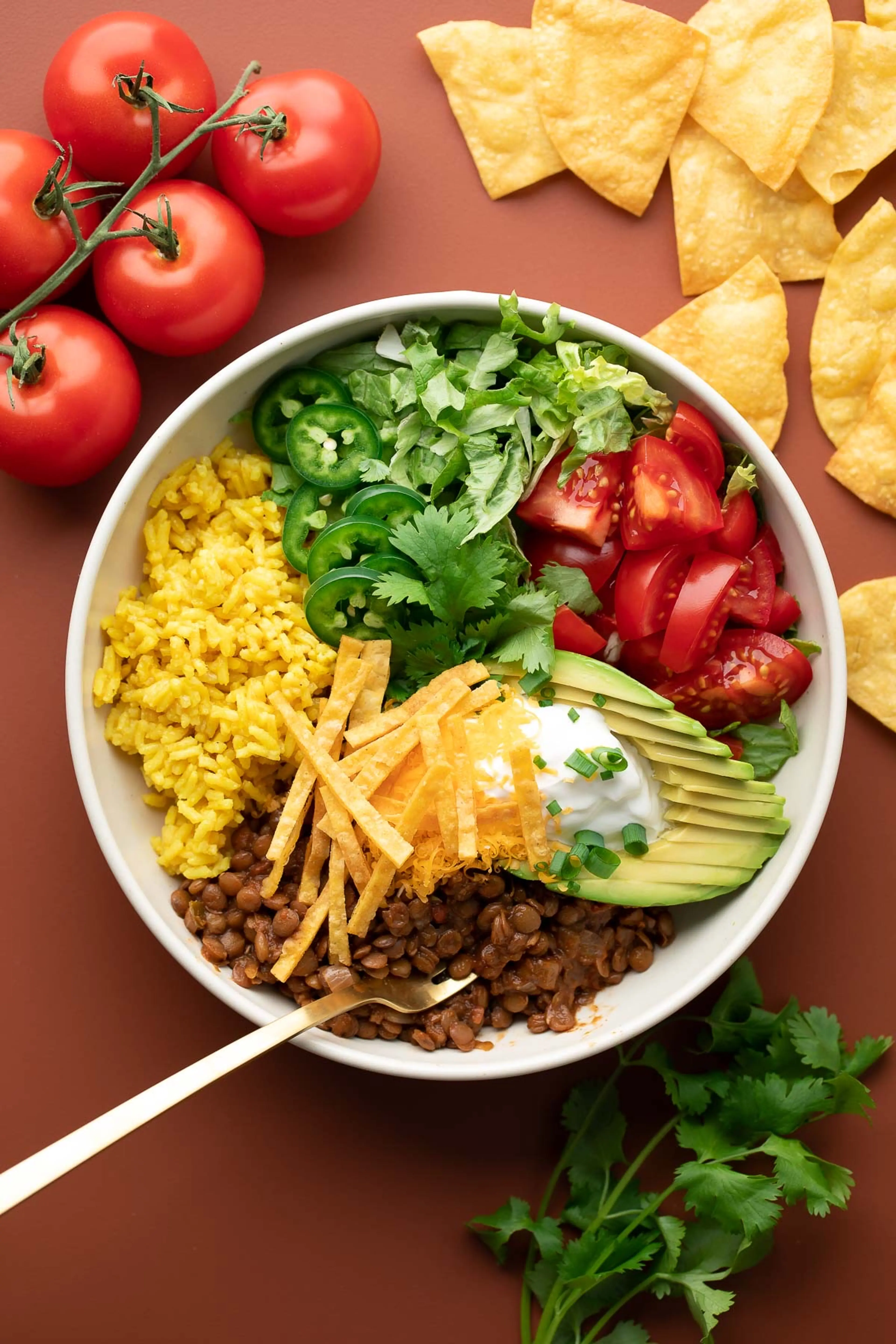 Lentil Taco Bowls