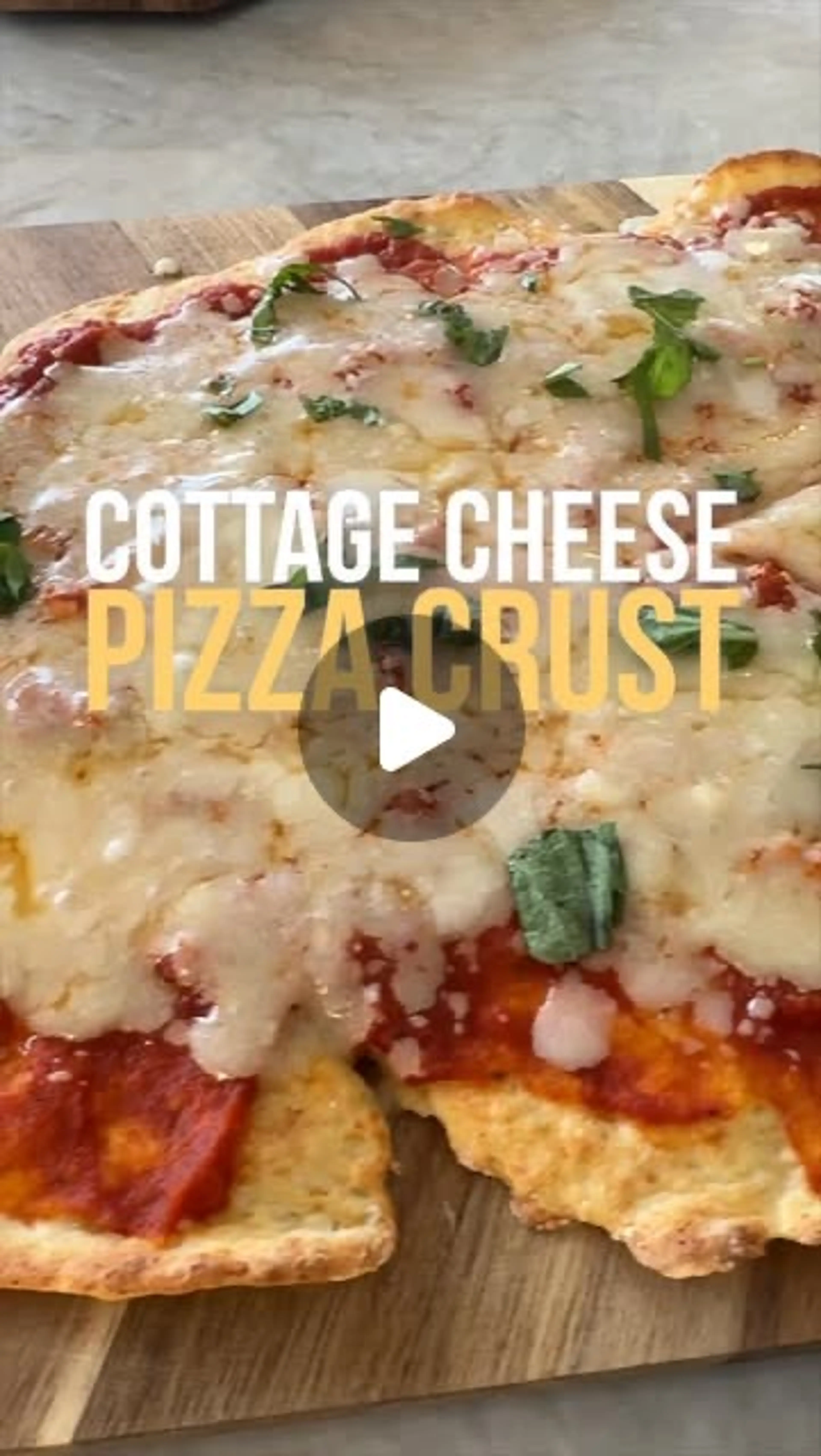 Cottage Cheese Pizza Crust — High-pr