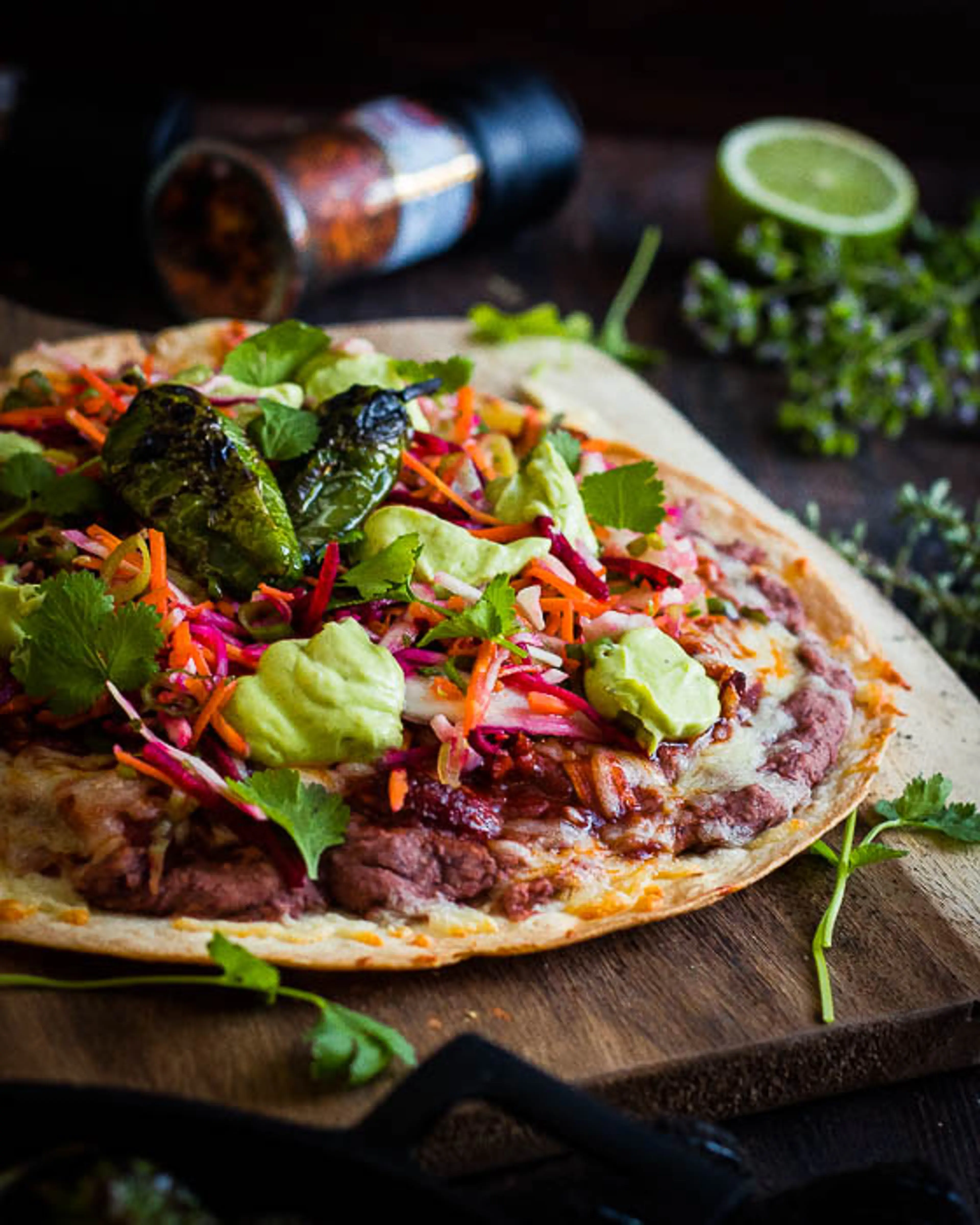 Tlayuda - Mexicaanse Tortilla Pizza