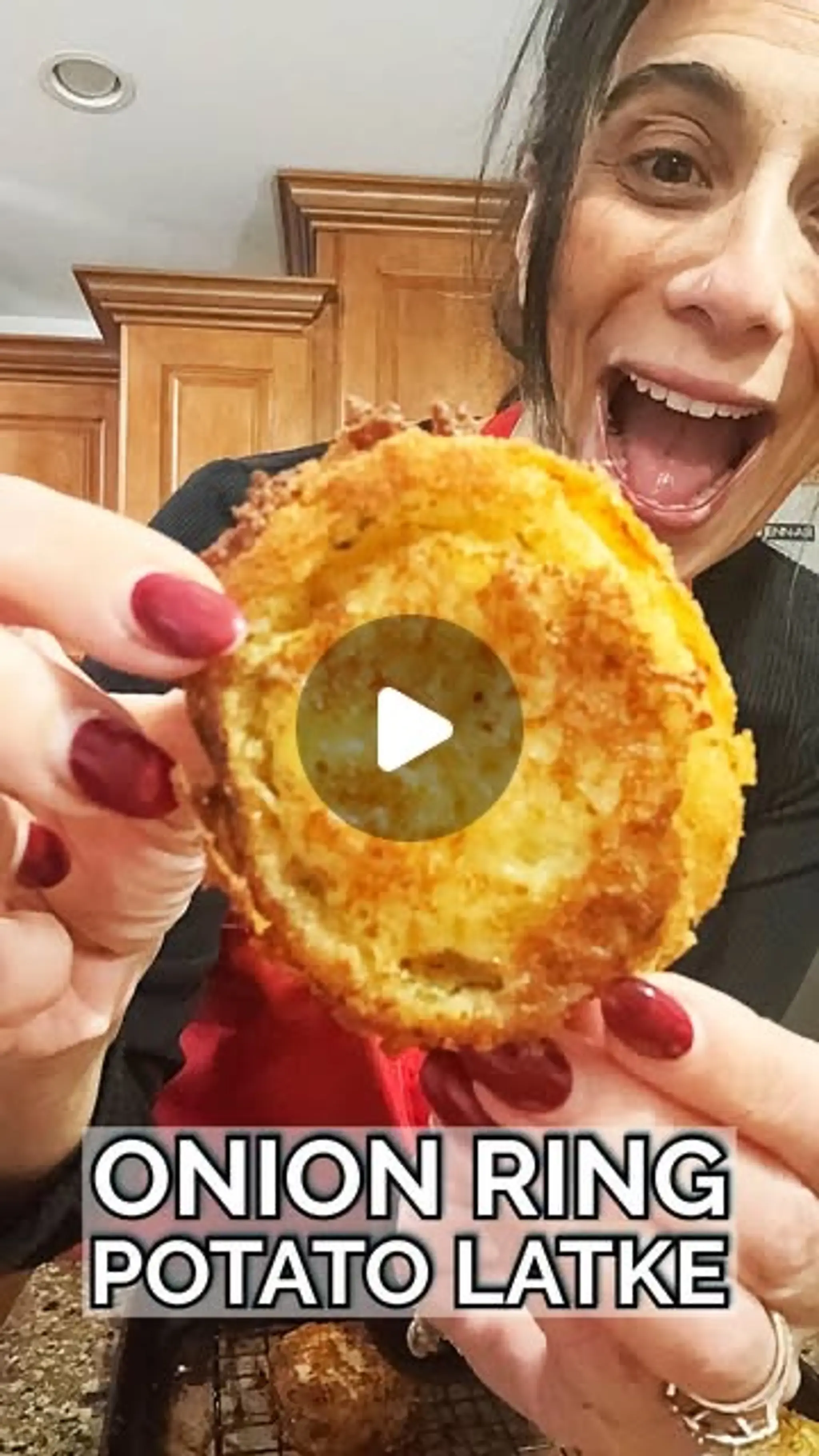 Onion Ring Potato Latkes