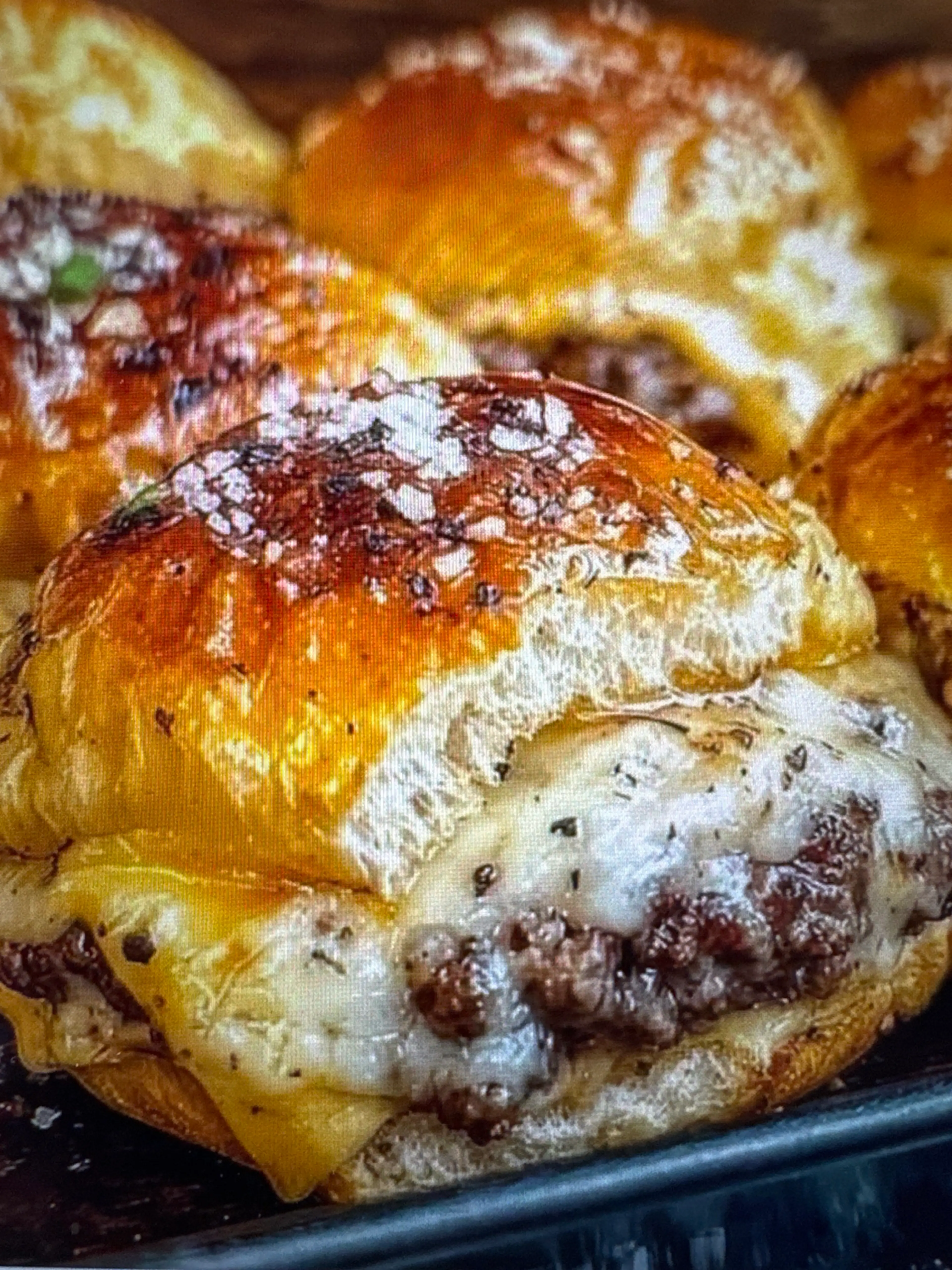 Garlic Parmesan Cheeseburger Bombs