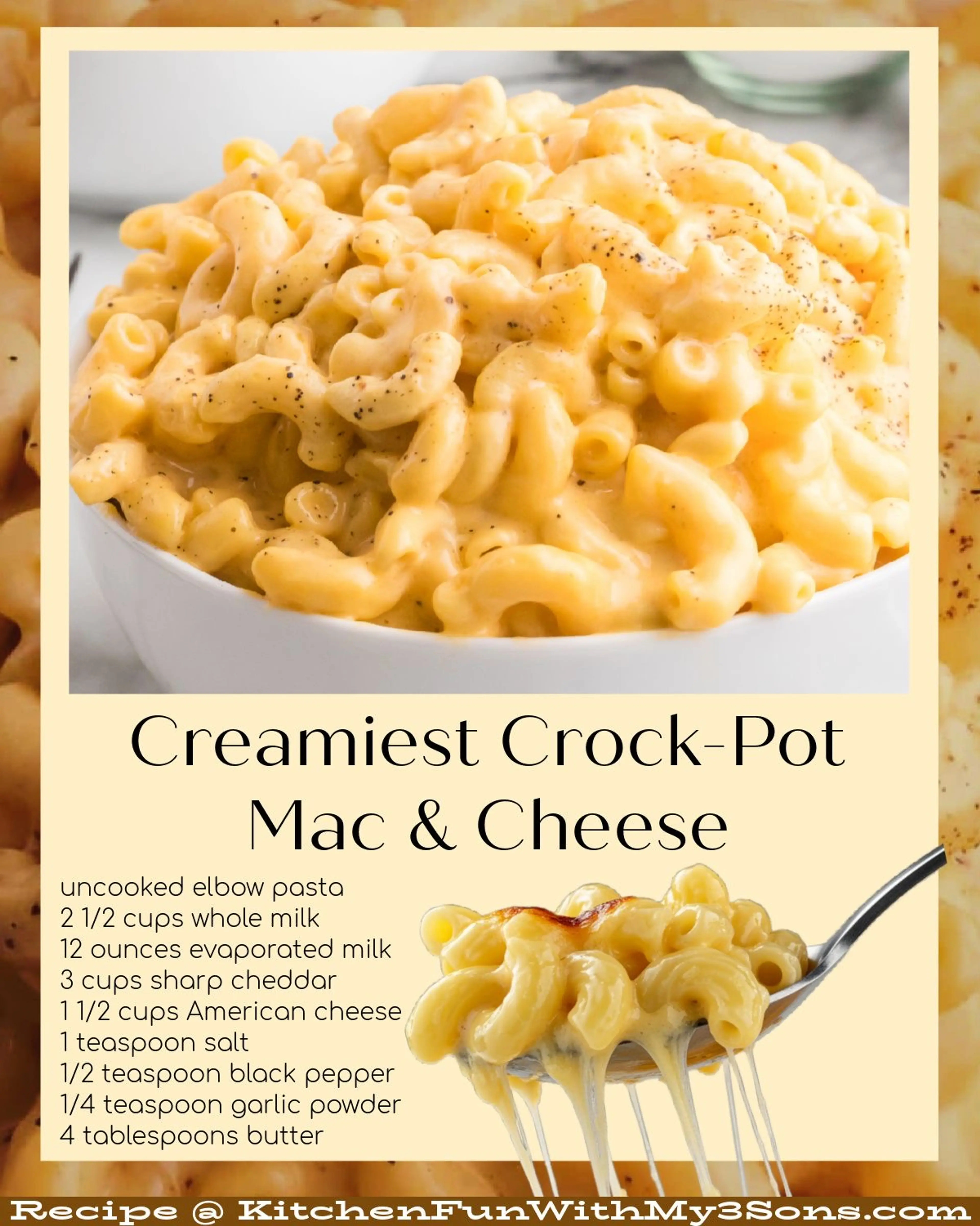 Crock-pot Mac & Cheese - the Creamiest and the Best