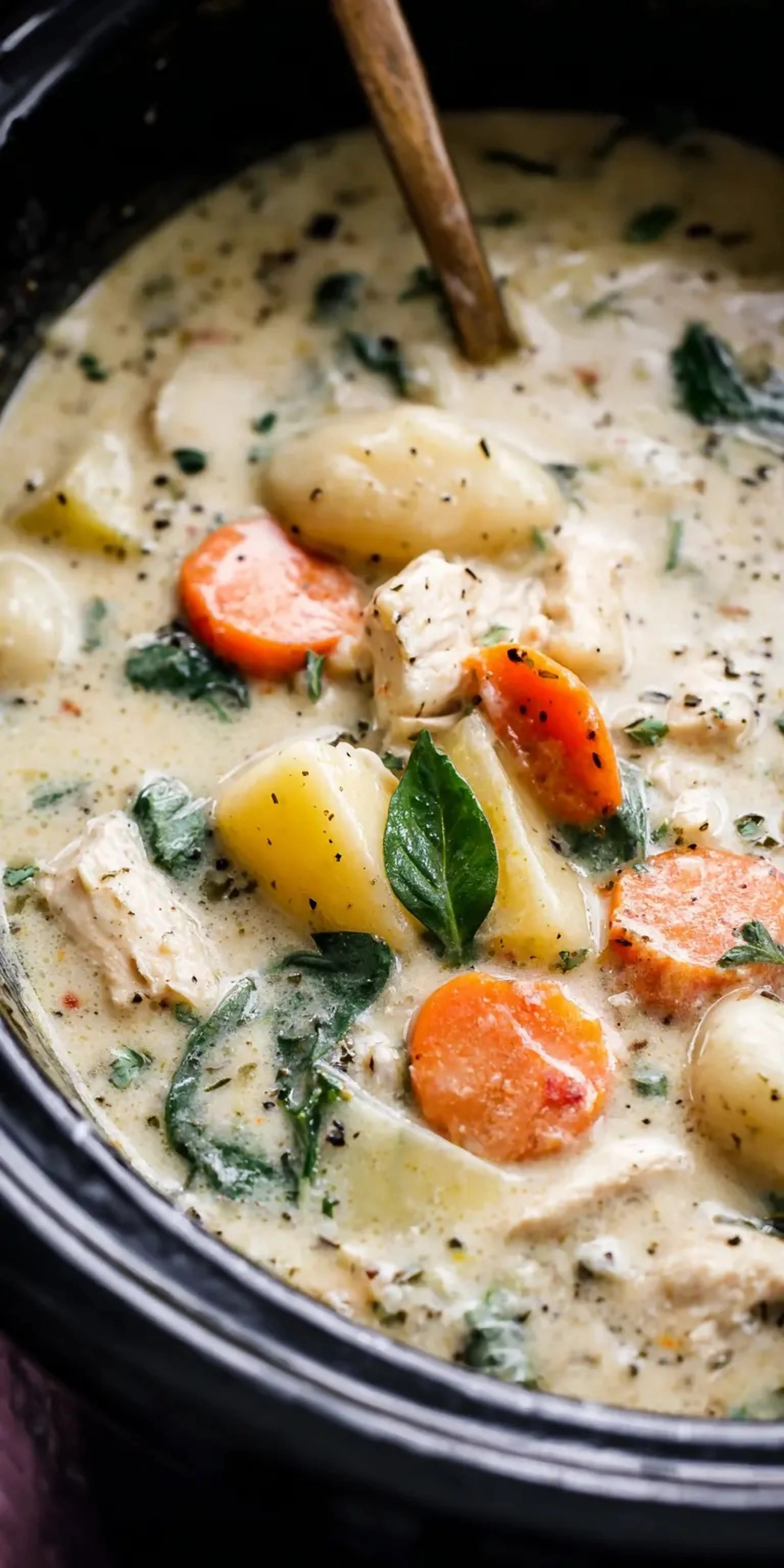 Crockpot Chicken Gnocchi Soup