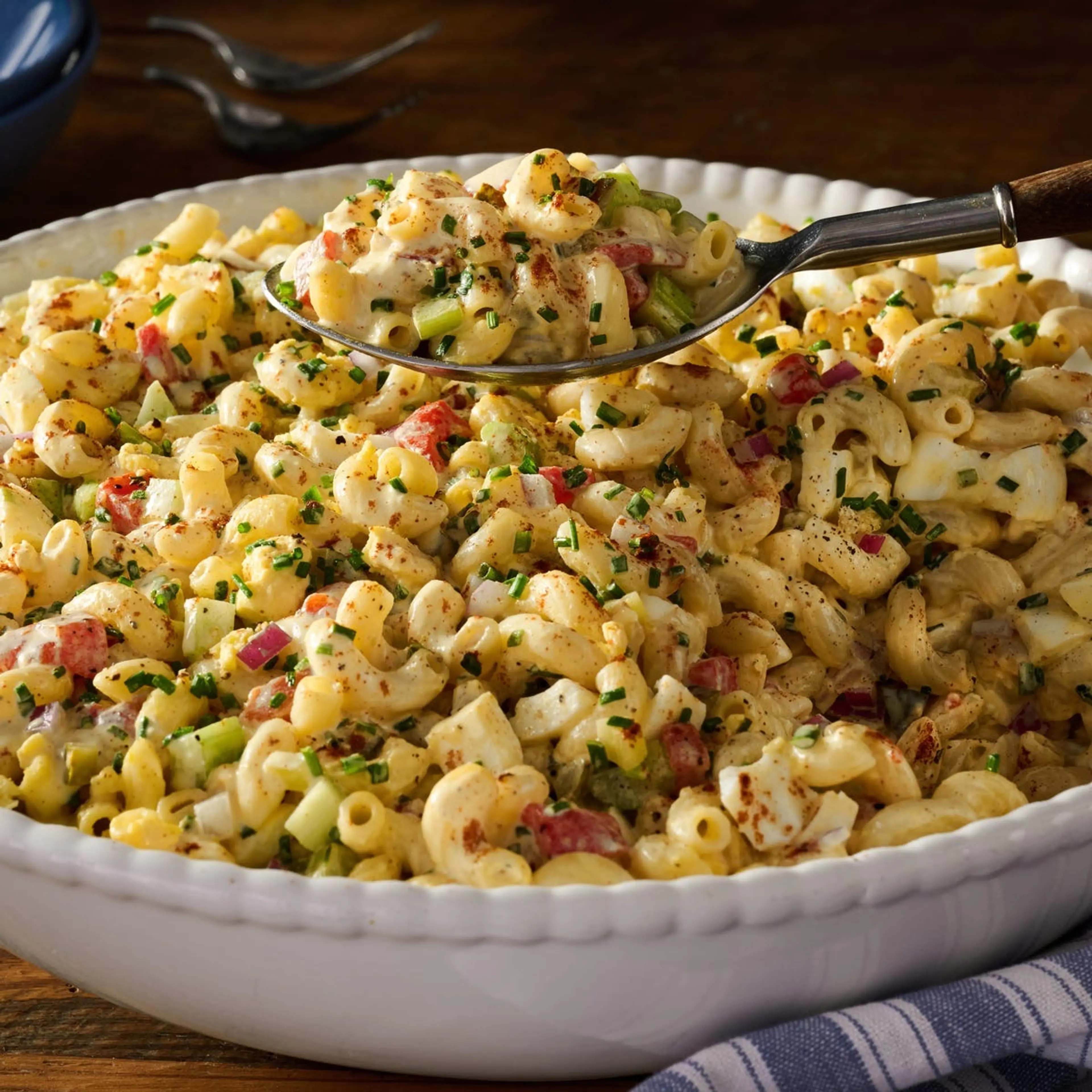 Deviled Egg Macaroni Salad