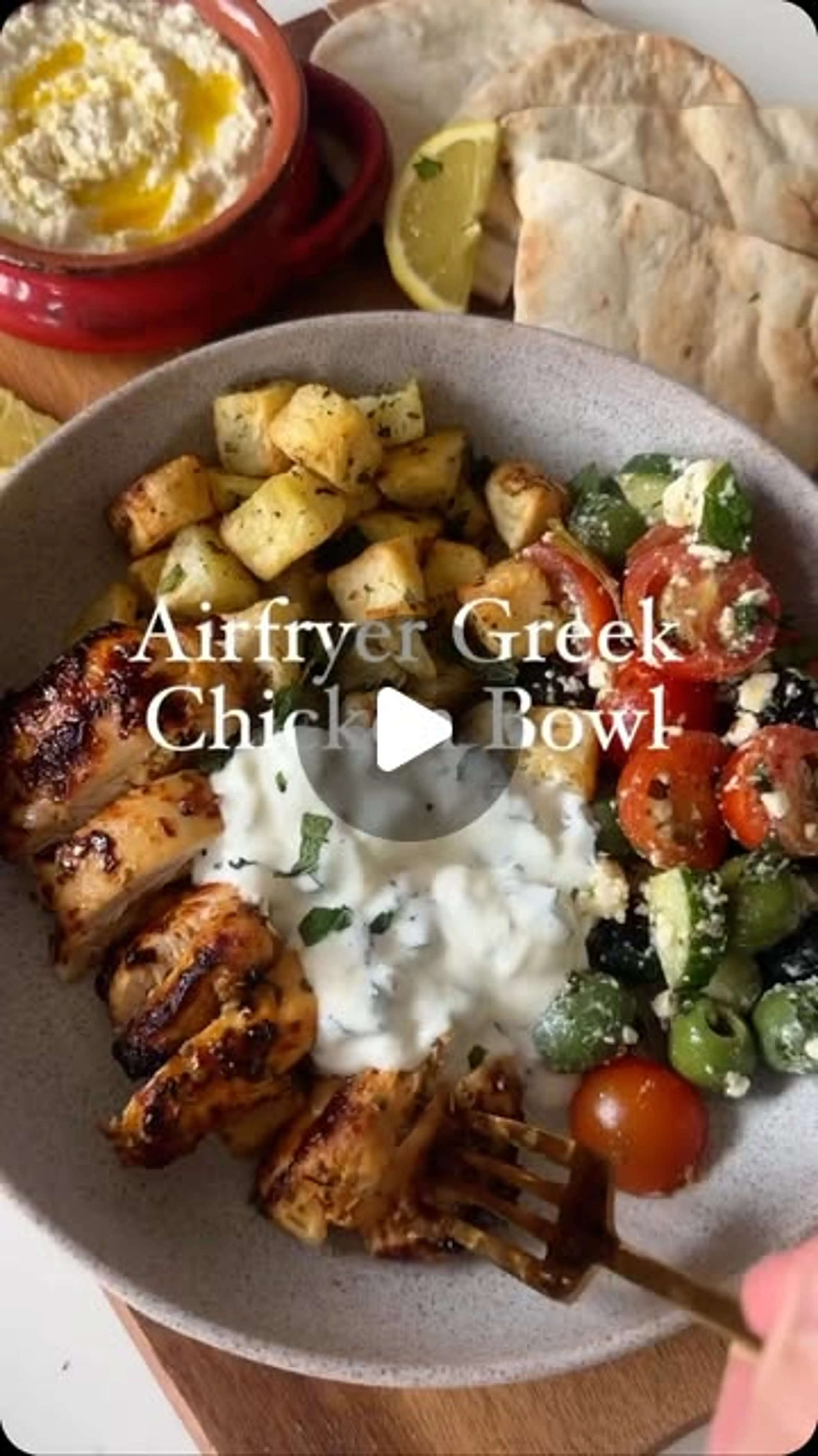Airfryer Greek Chicken Bowl