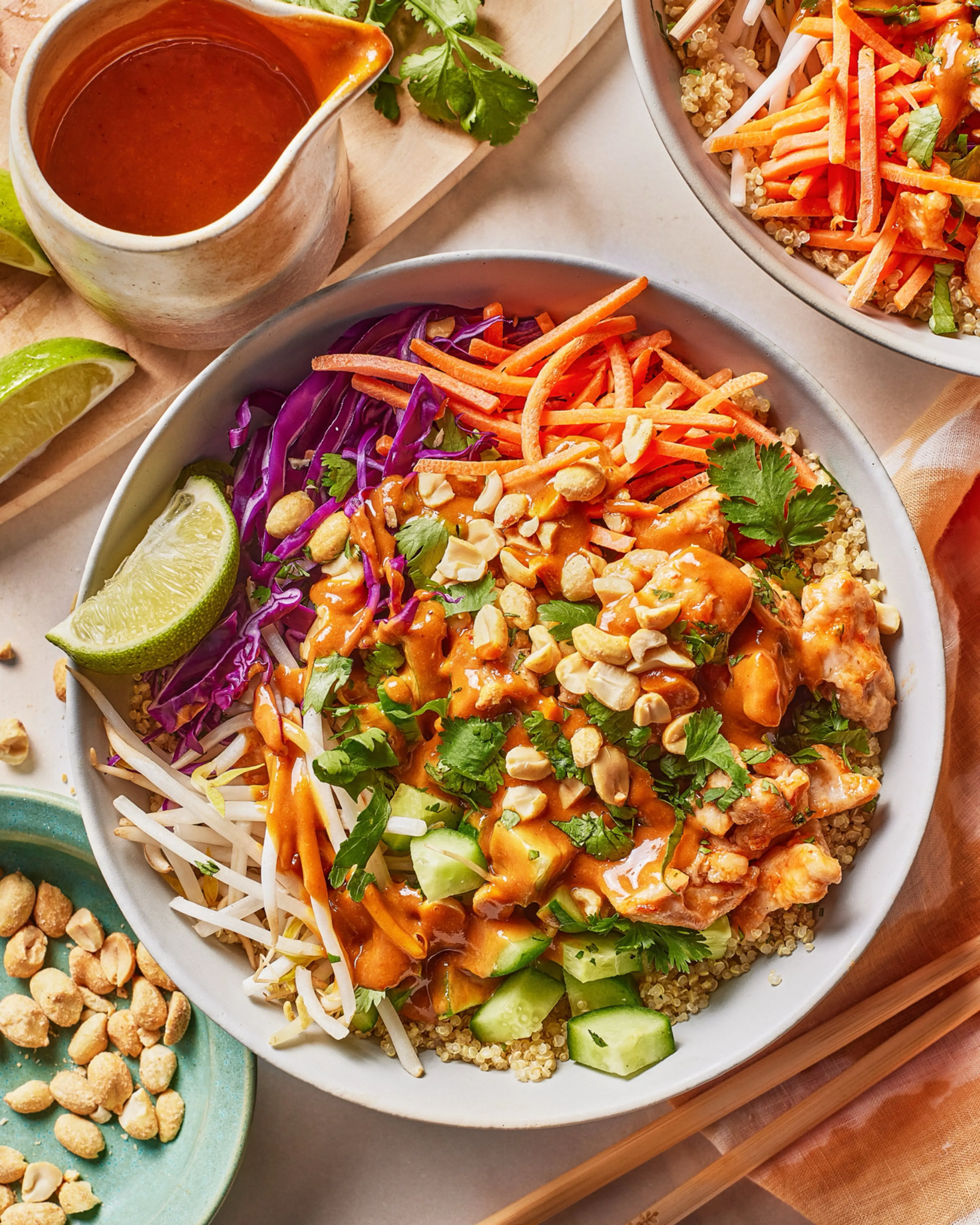 Thai Chicken Quinoa Buddha Bowls | Umami
