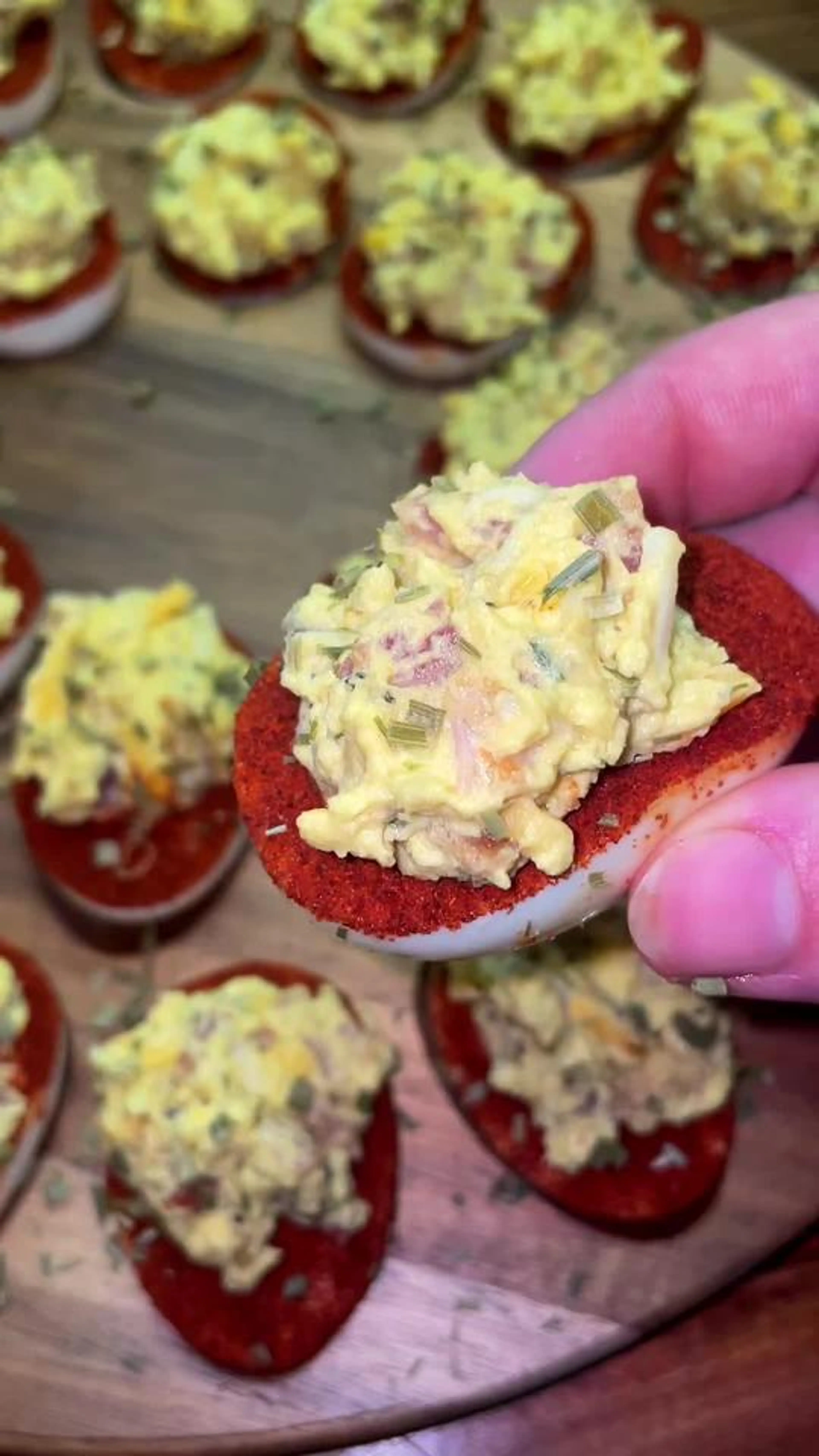 Bacon Egg & Cheese Deviled Eggs