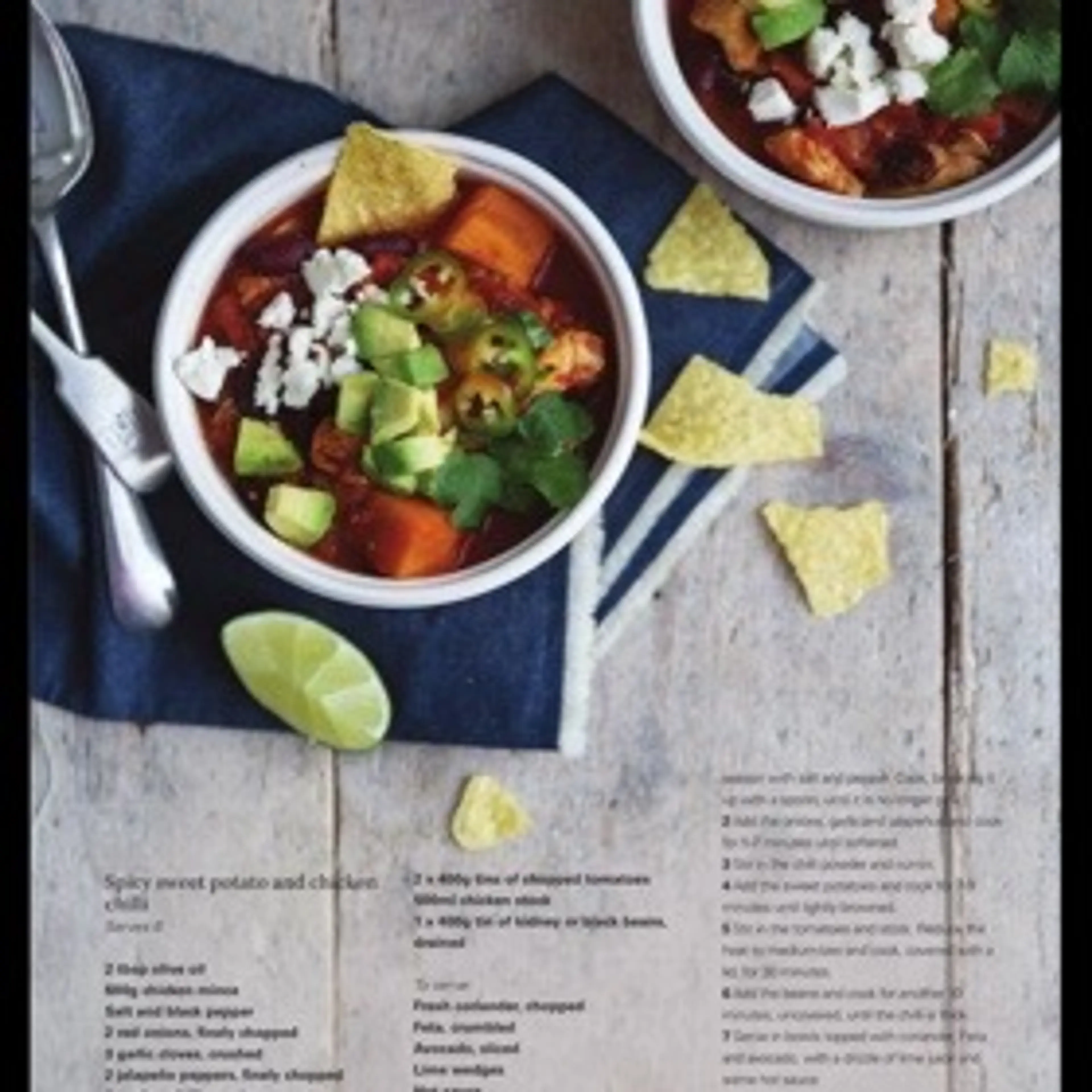 Spicy Sweet Potato and Chicken Chilli