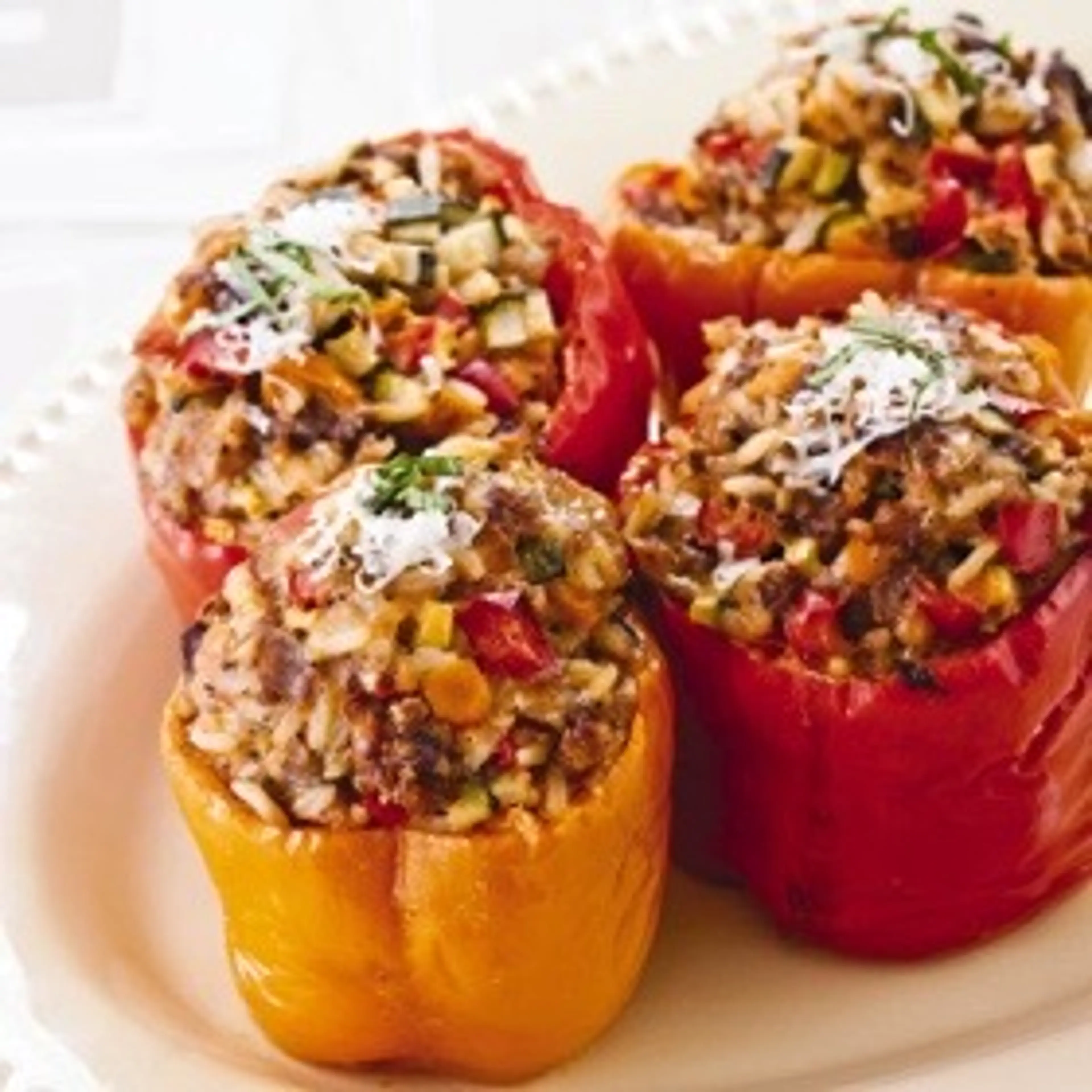 Slow-Cooker Italian Stuffed Bell Peppers