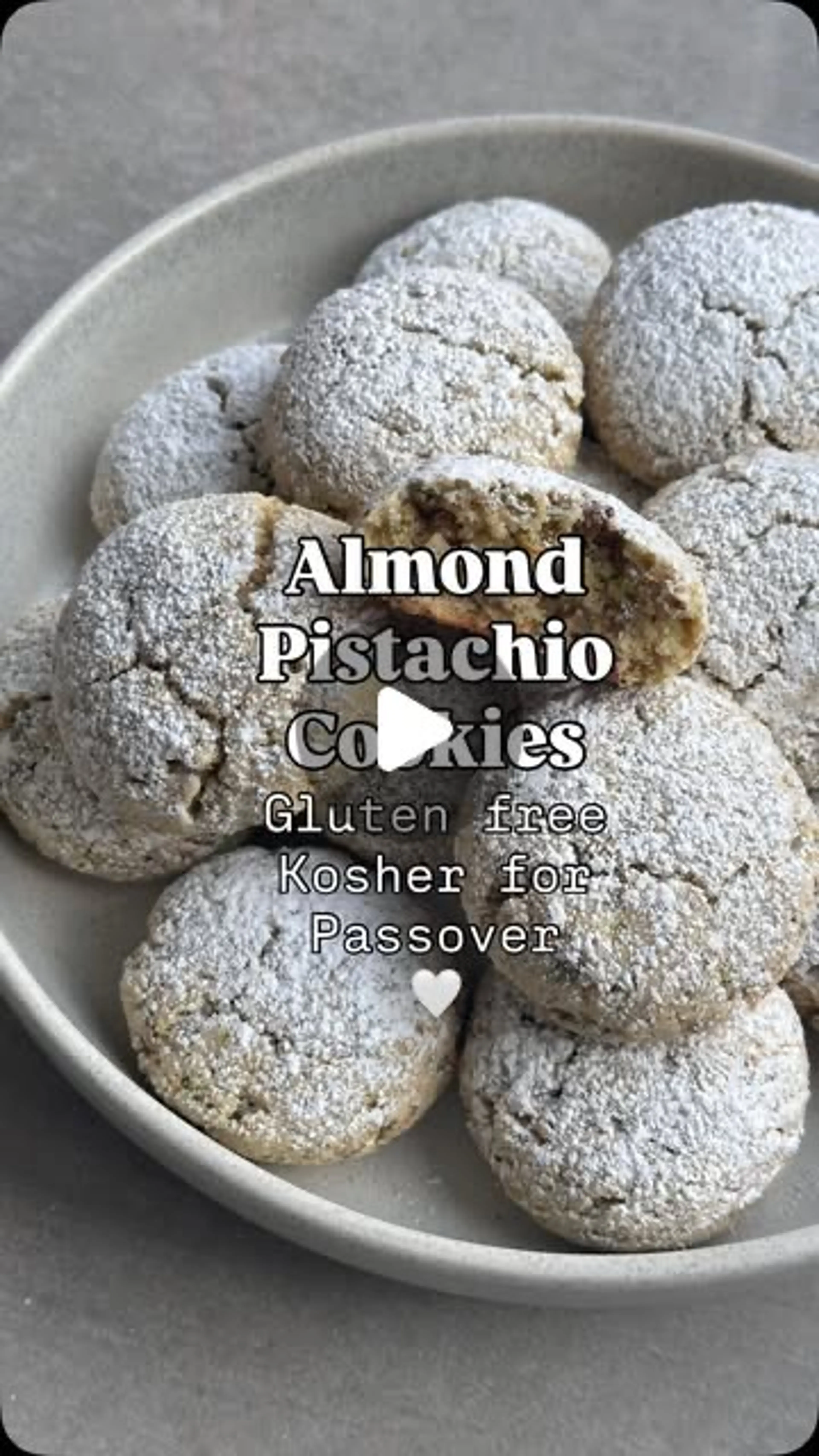 These Pistachio Almond Cookies Are GF - Passover