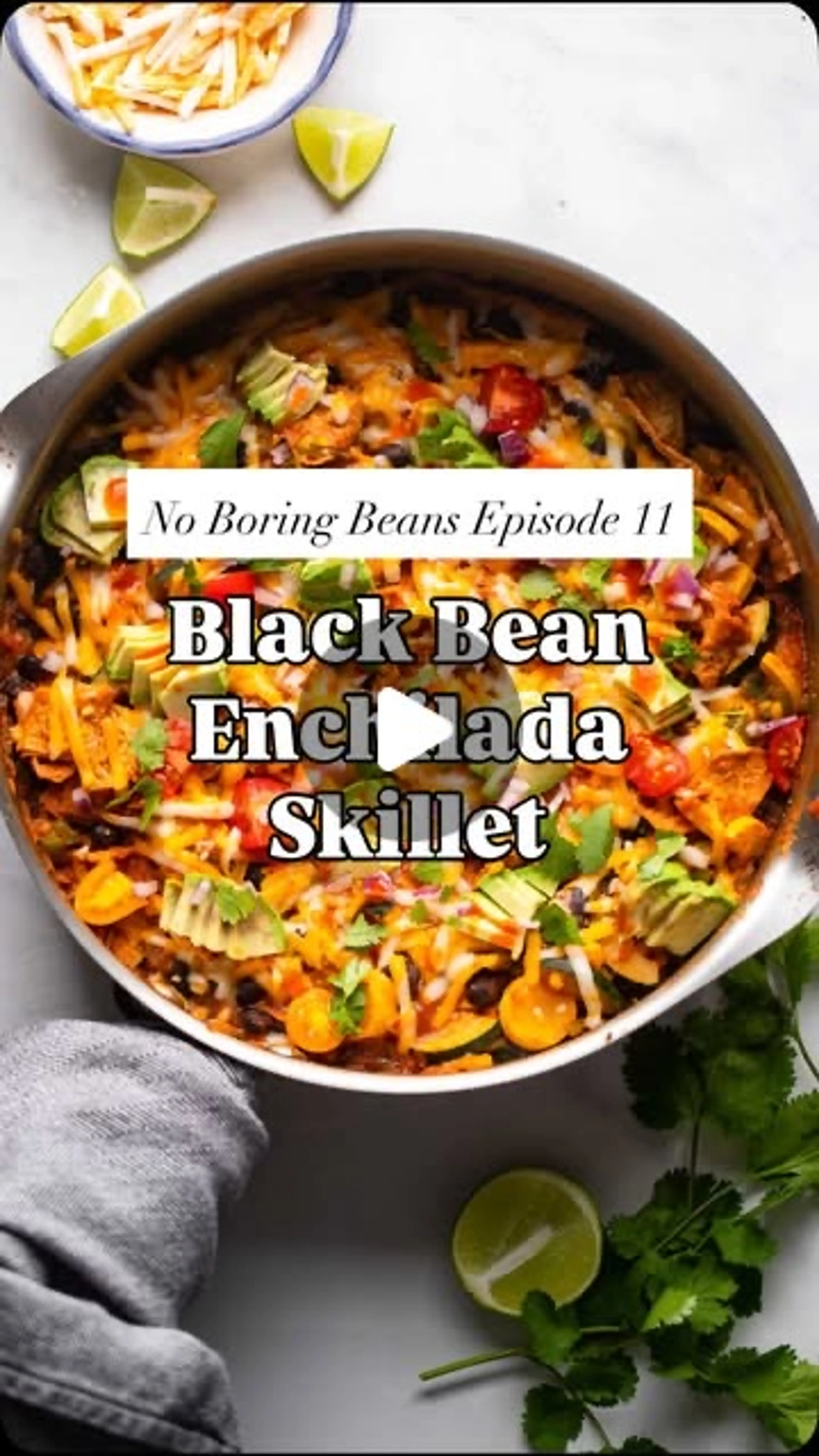 Black Bean Enchiladas Skillet