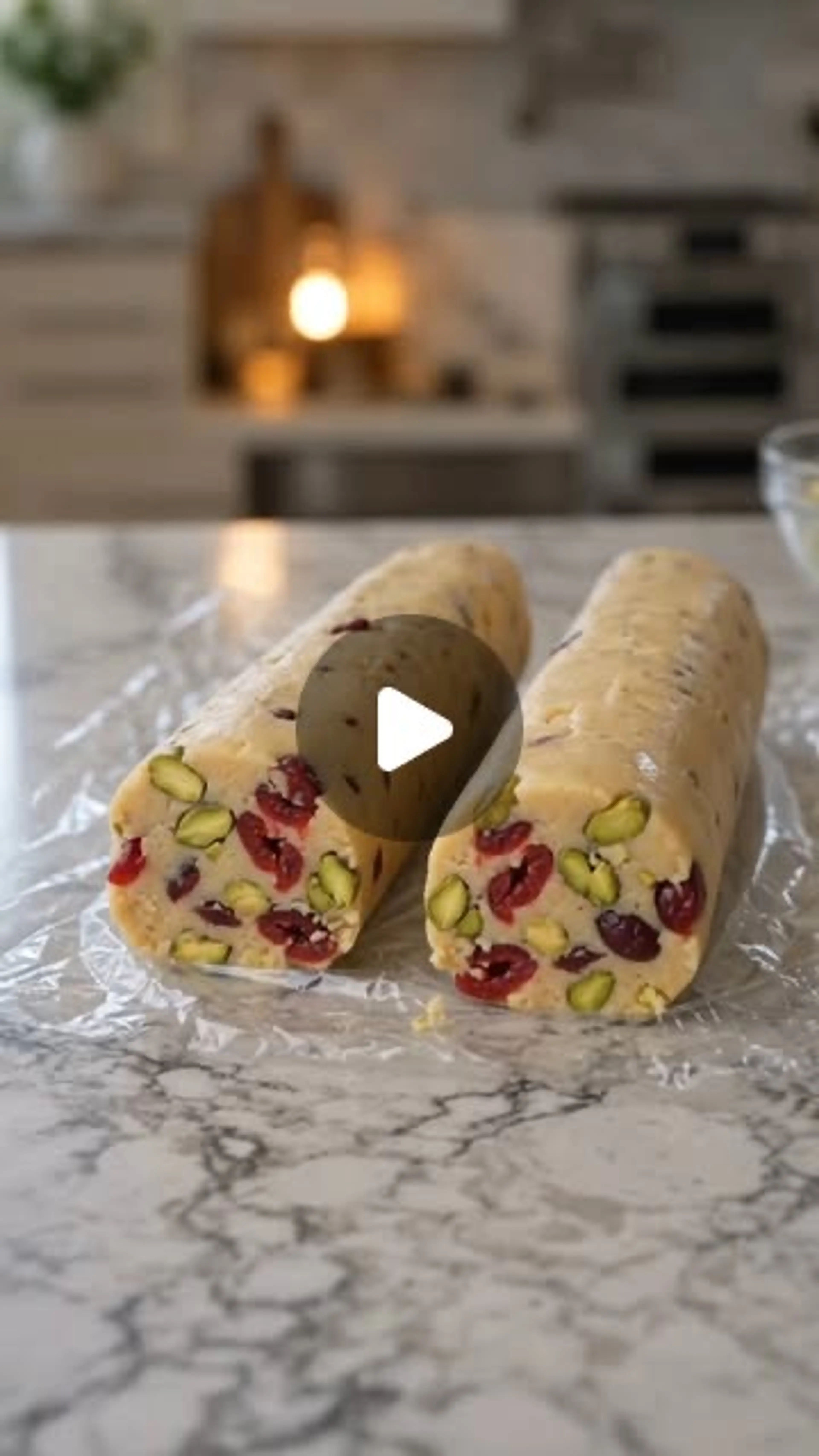 Cranberry & Pistachio Refrigerator Cookies