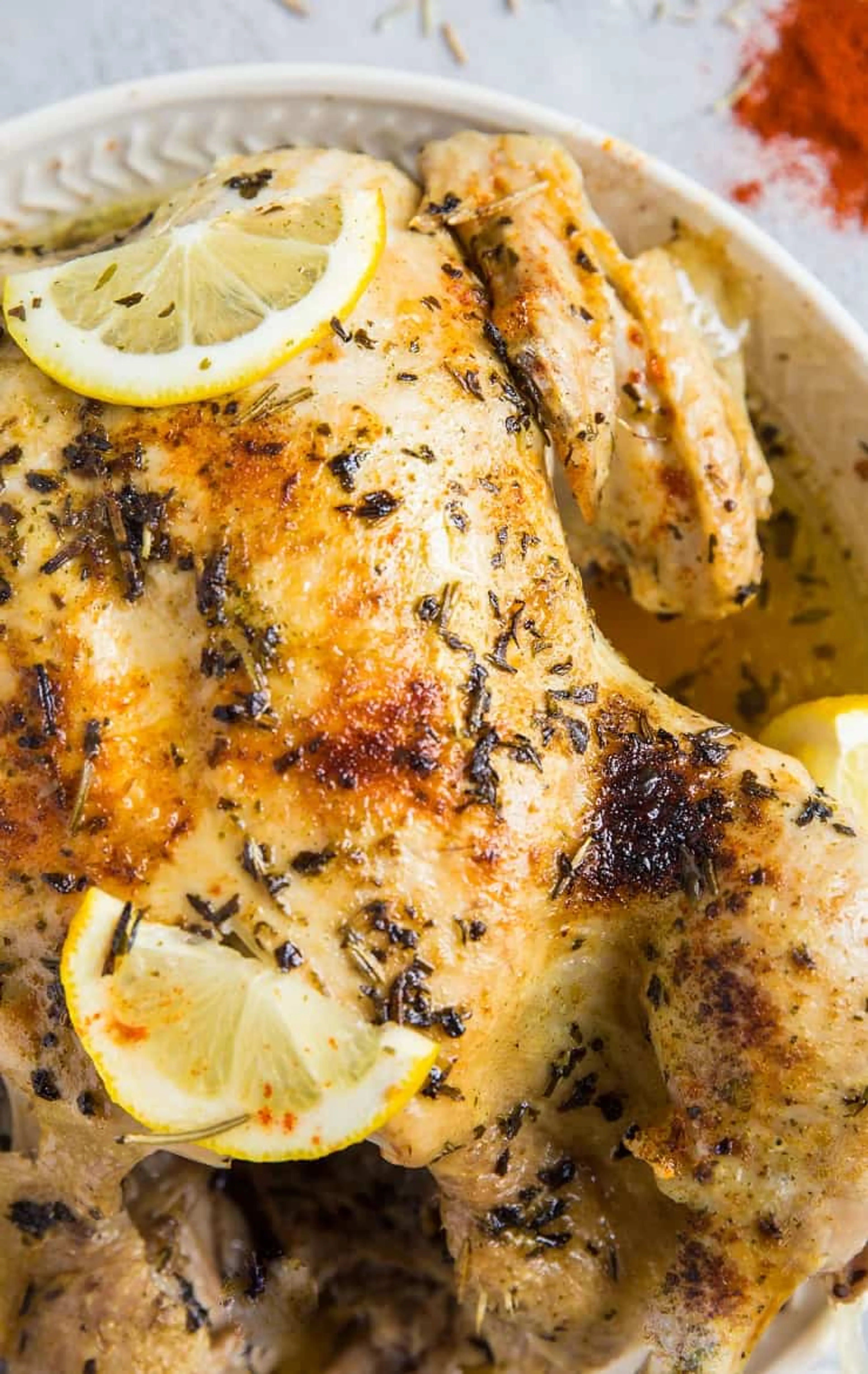 Instant Pot Garlic Herb Rotisserie Chicken