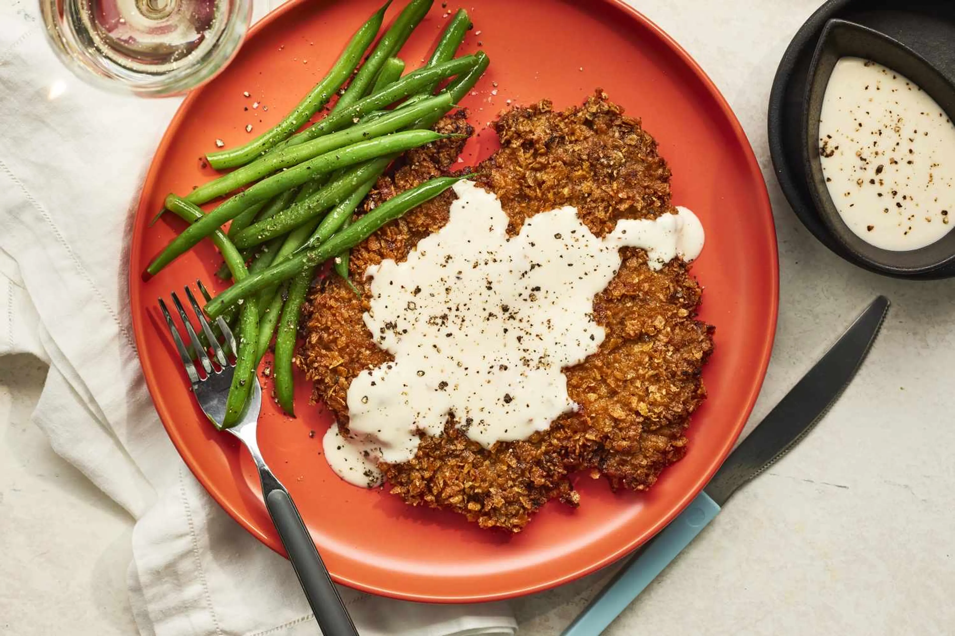 Chicken Fried Steak with Creamy Gravy
