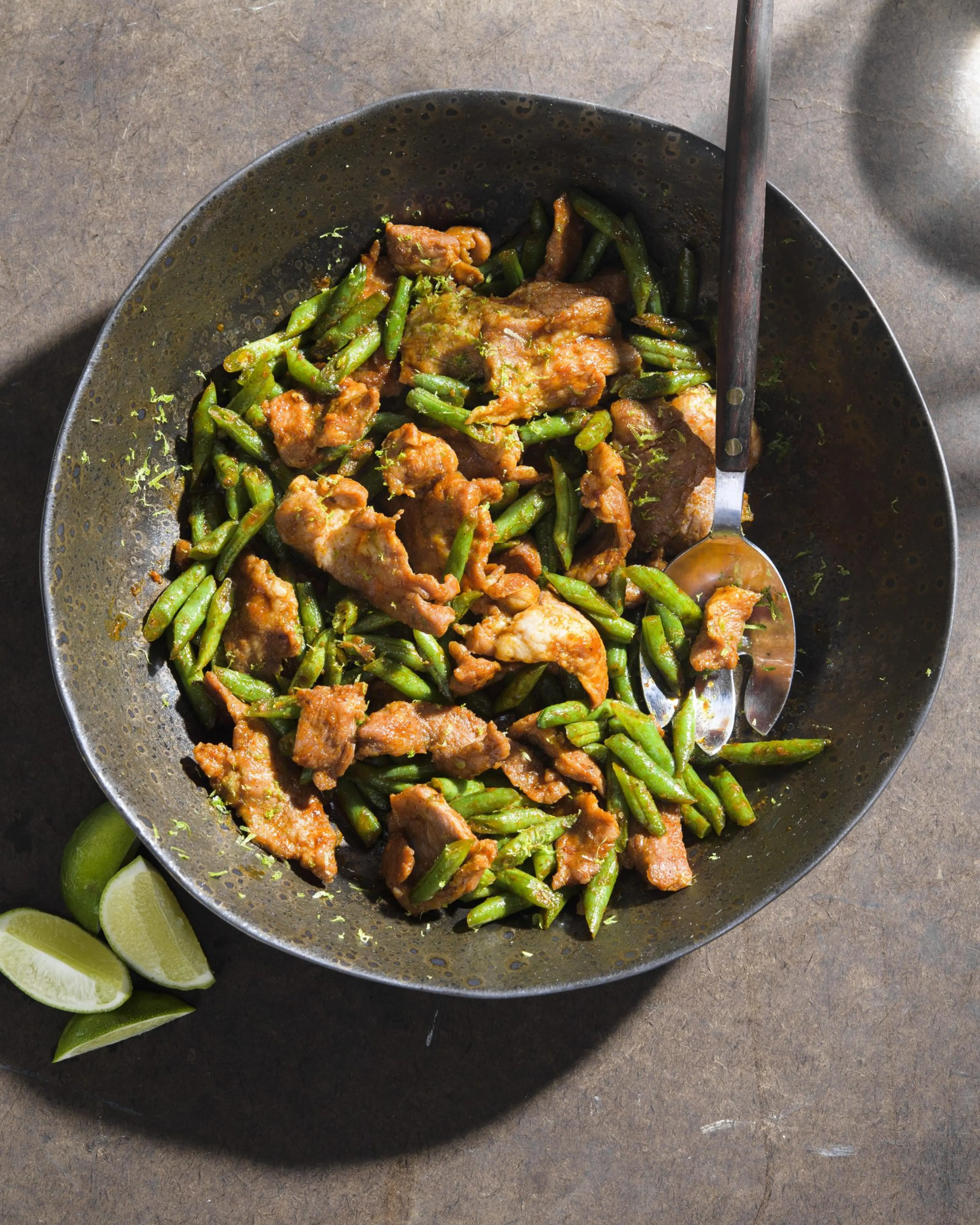 Thai Stir-Fried Pork and Green Beans with Red Curry