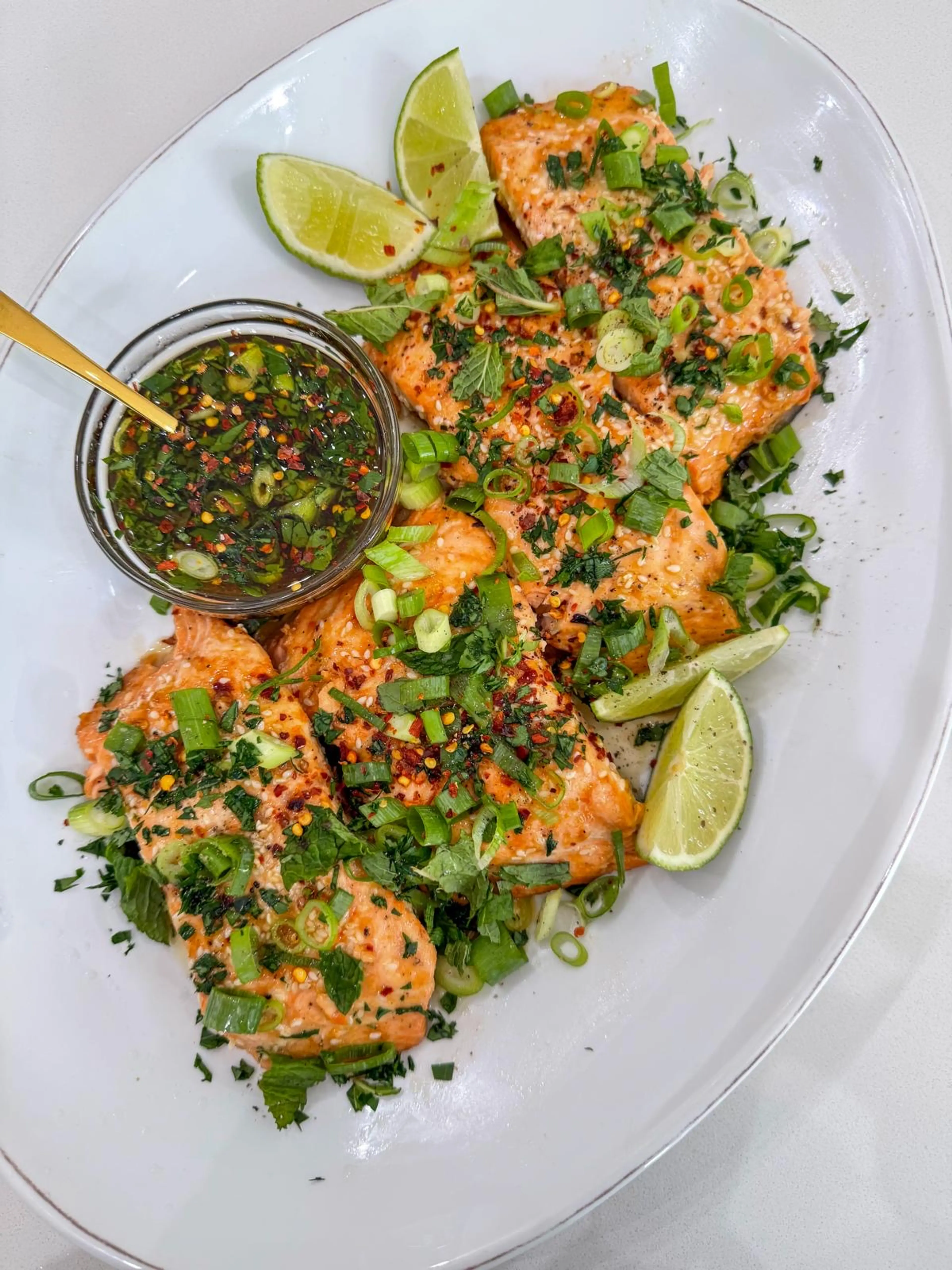 Simple Sweet and Spicy Salmon
