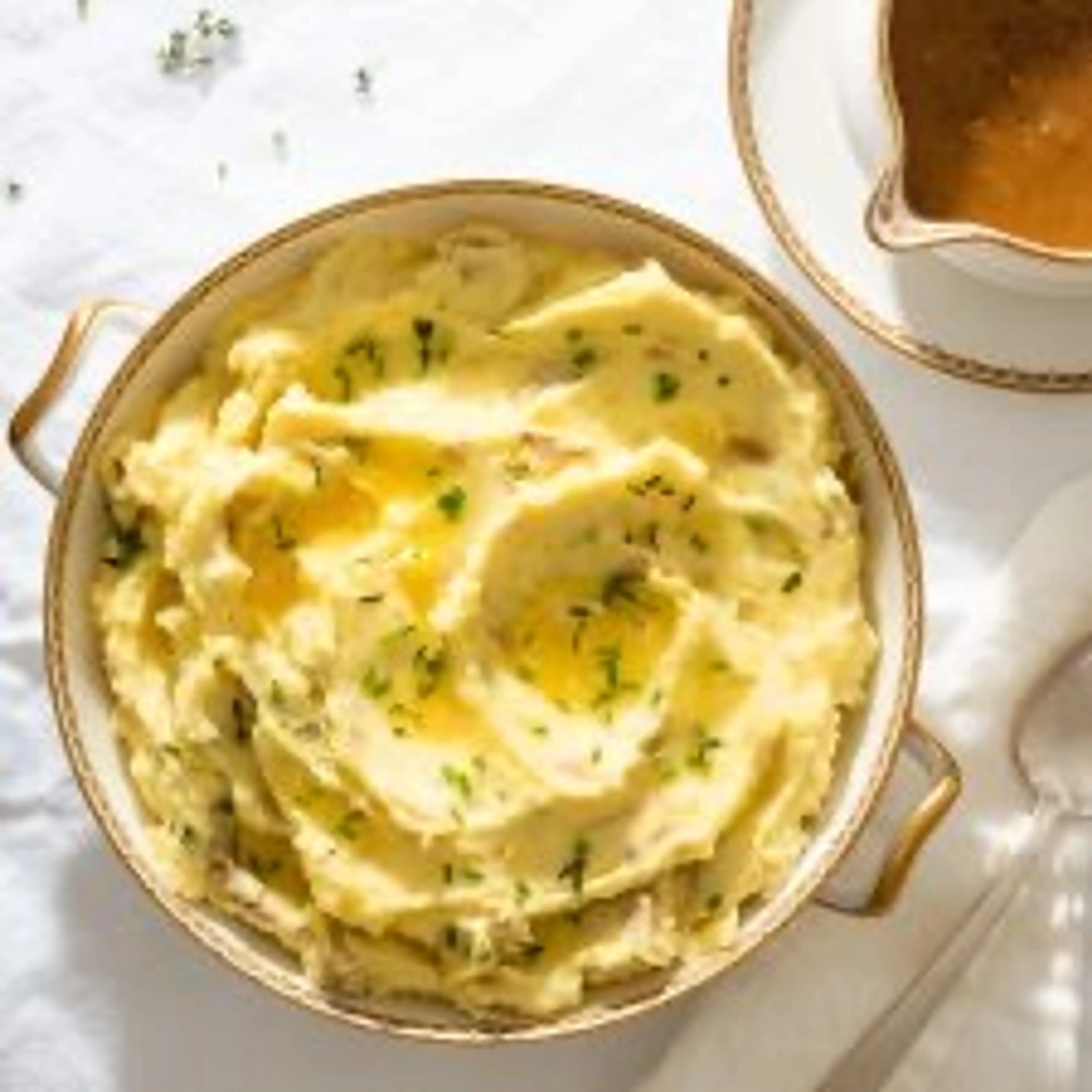Herbed Buttermilk Smashed Potatoes