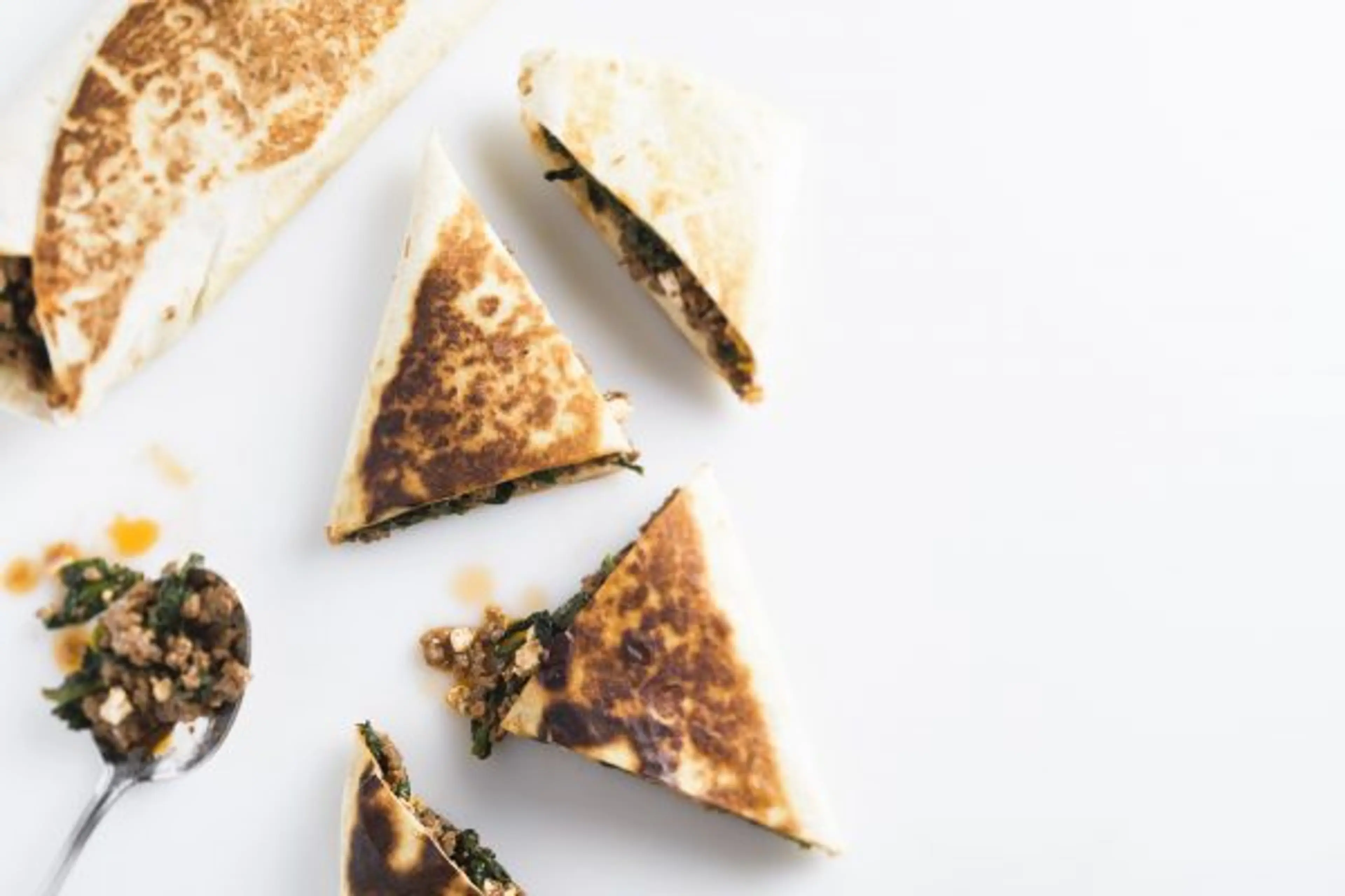 Beef, Spinach and Feta Gozleme