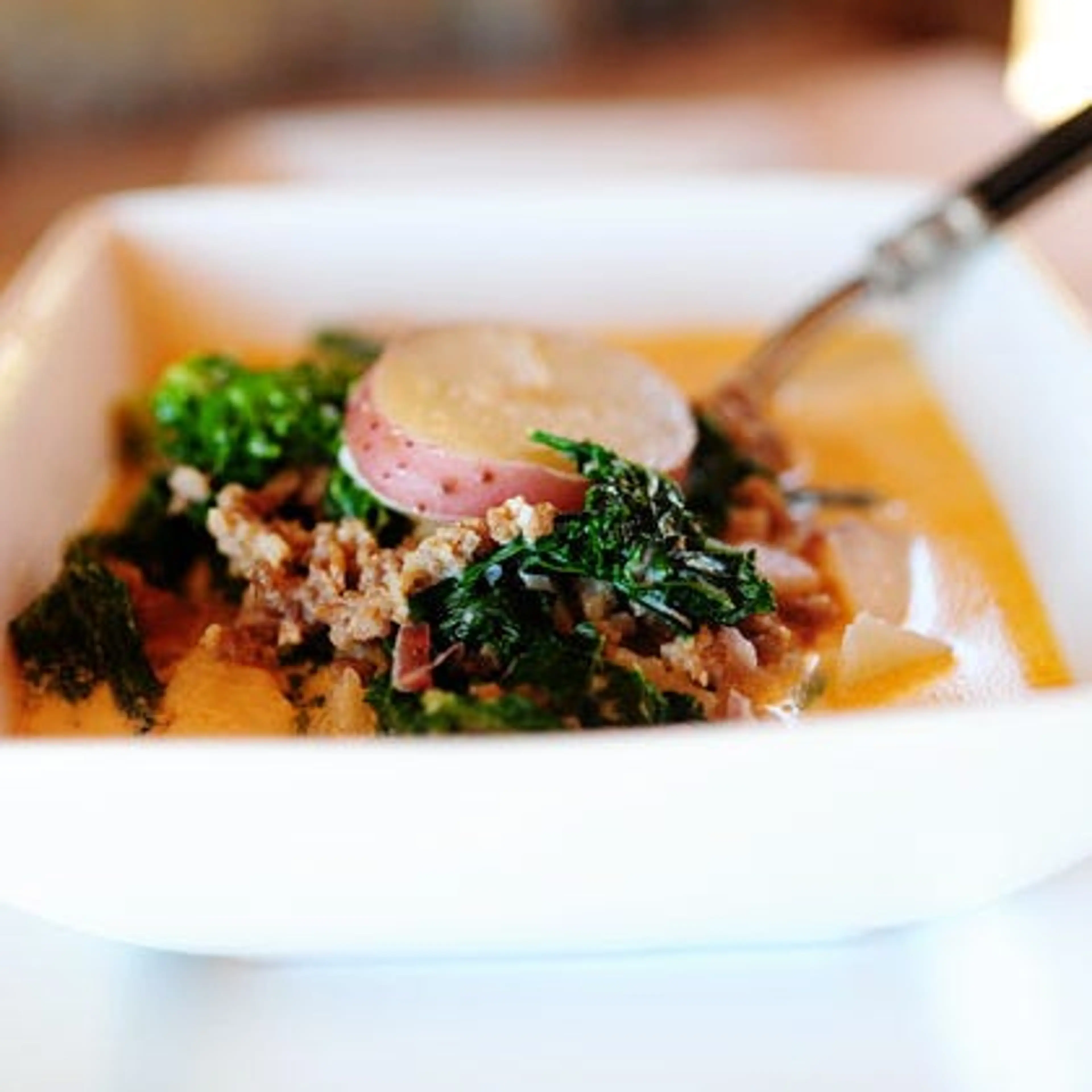 Sausage, Potato, and Kale Soup