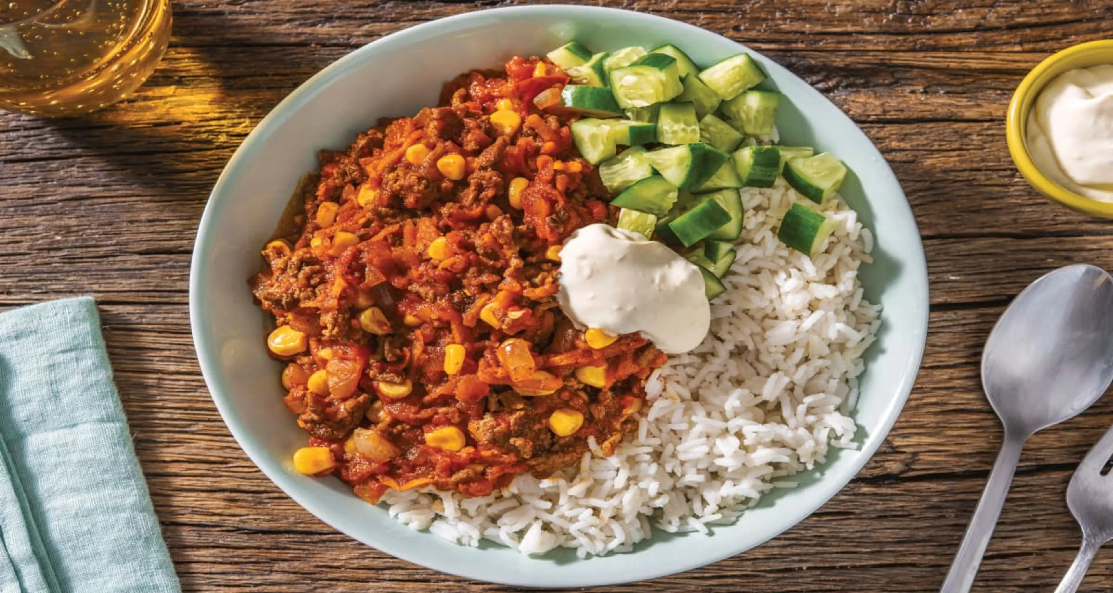 Cheesy American Beef Chilli