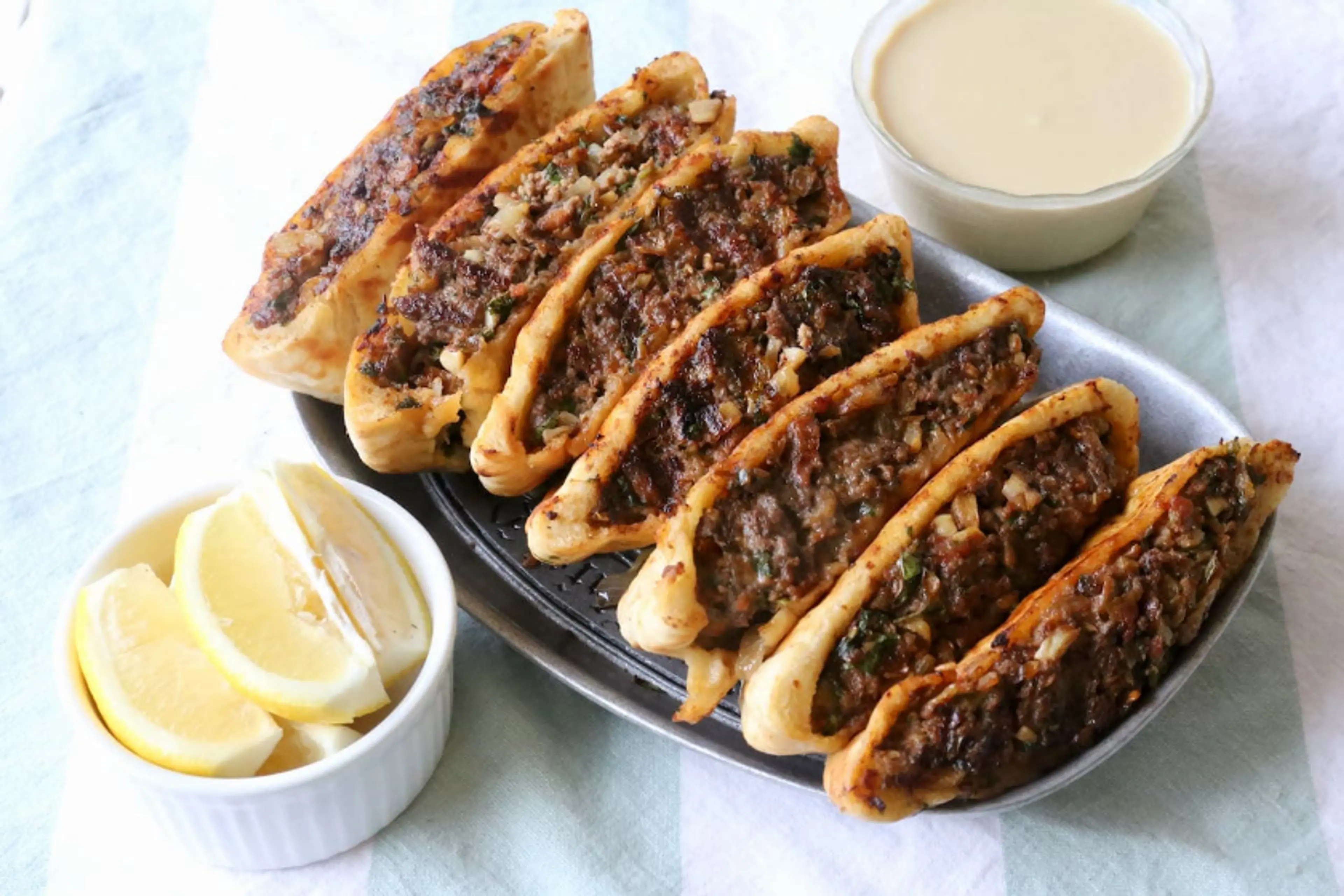 Beef Arayes Lebanese Meat-Stuffed Pita