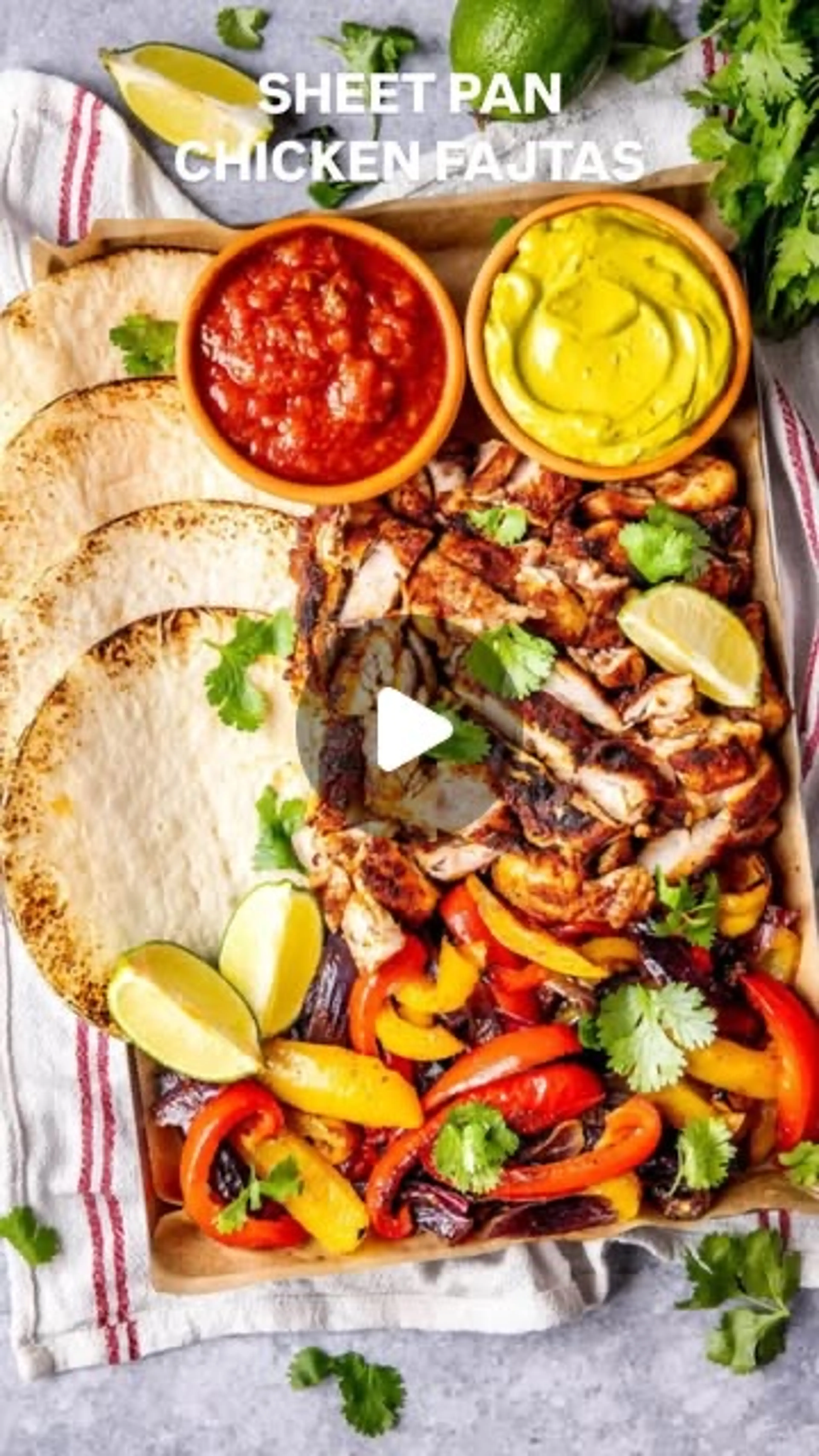 Sheet Pan Chicken Fajitas