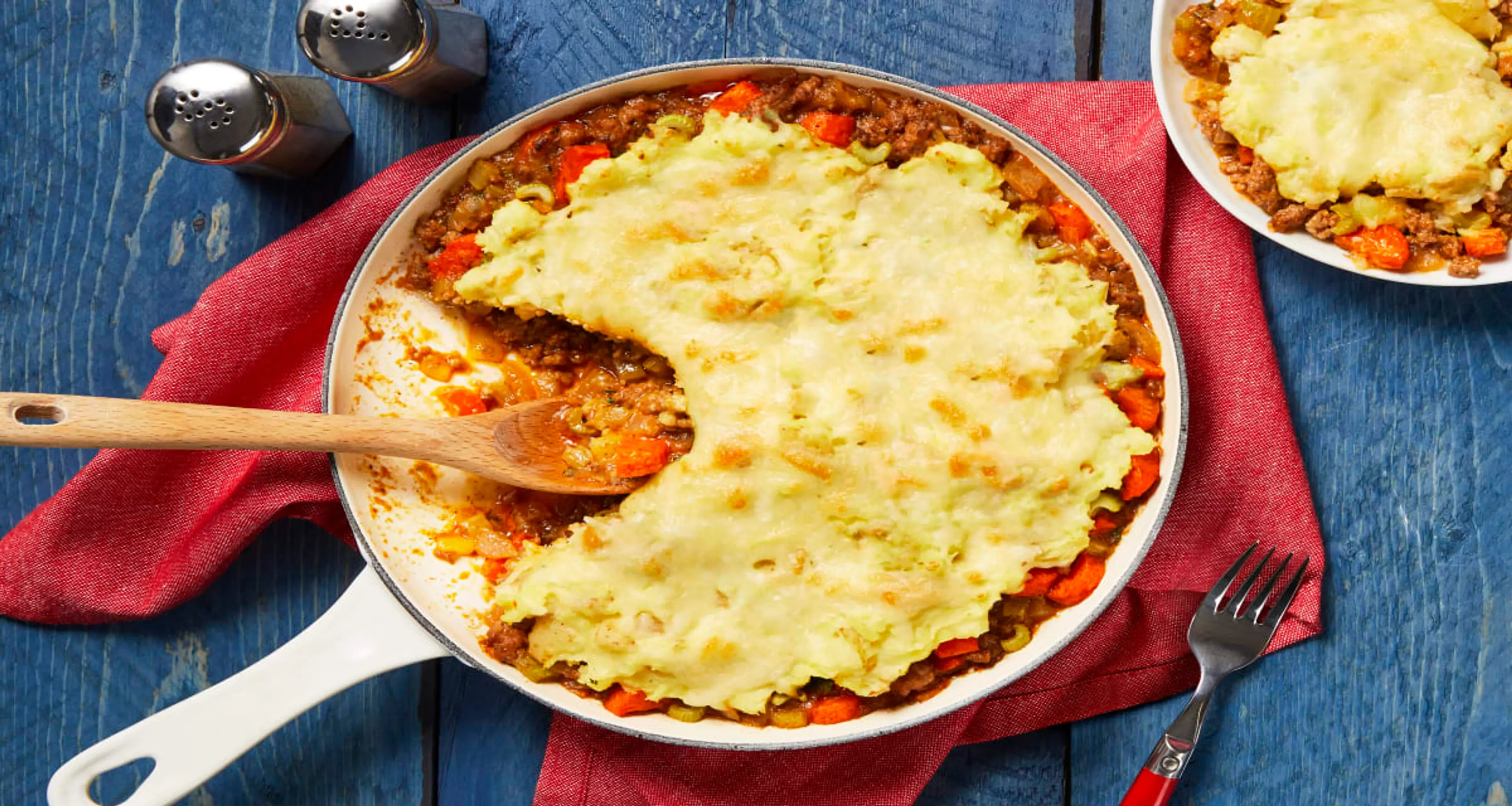 Pub-Style Shepherd’s Pie with White Cheddar Mashed Potatoes