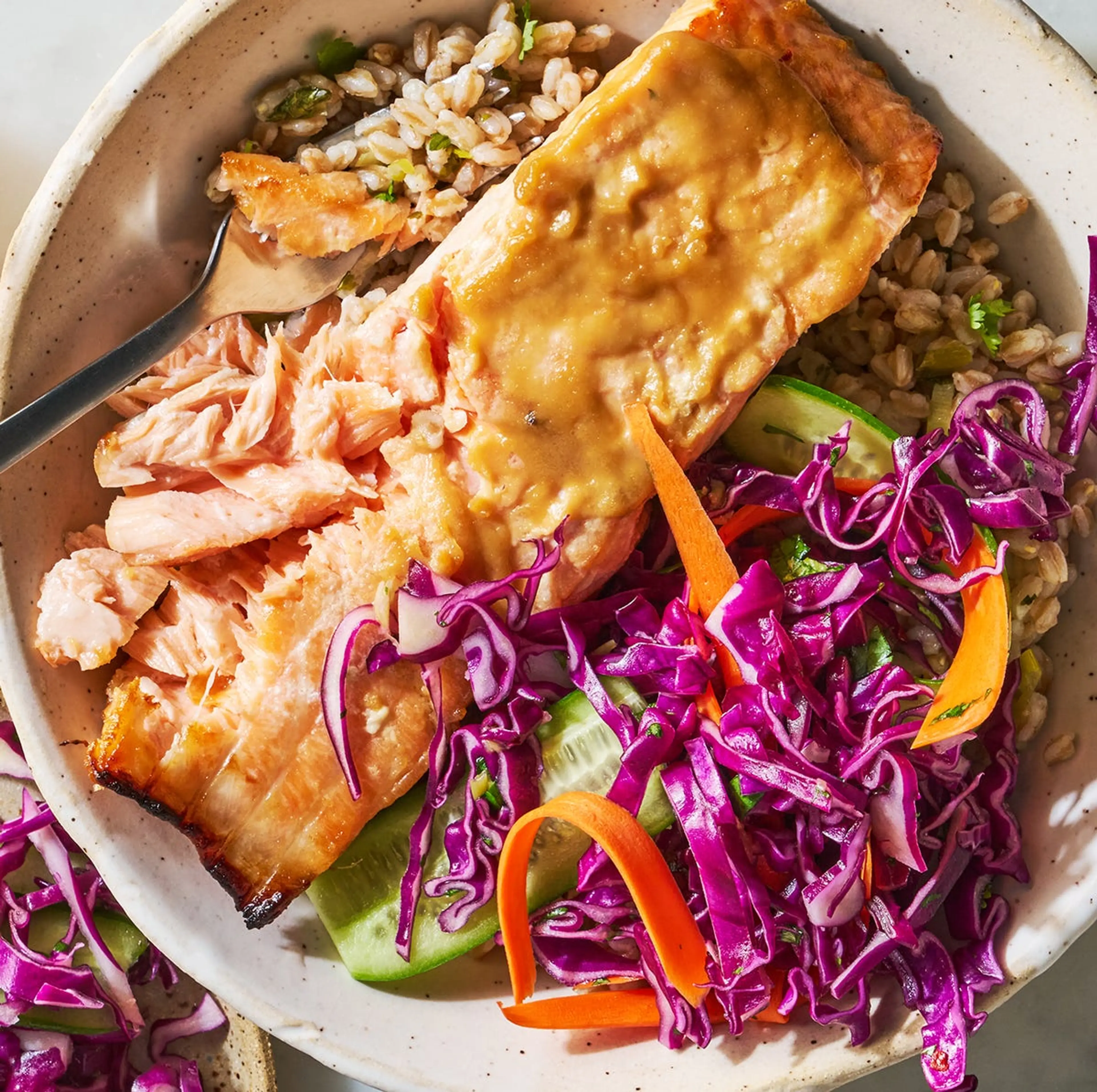 Miso Salmon & Farro Bowl